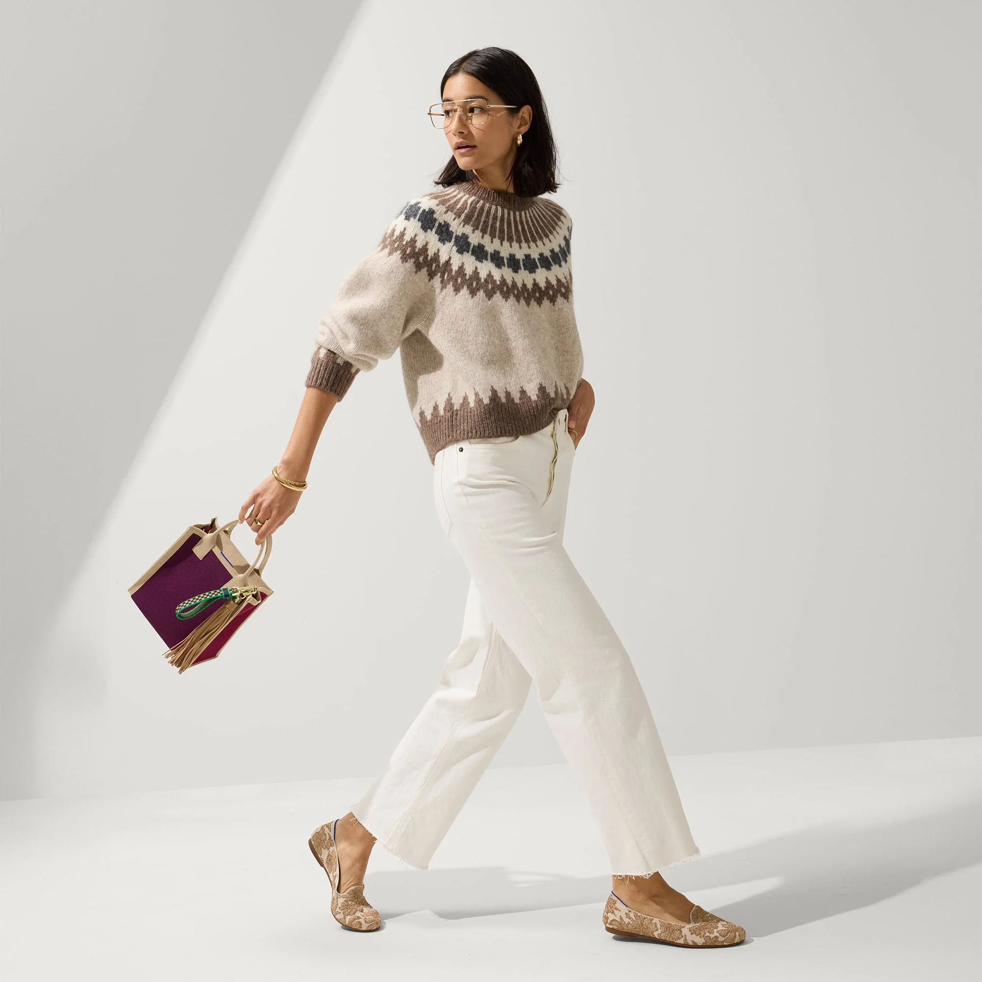 The Lounge Loafer - Gold Chantilly