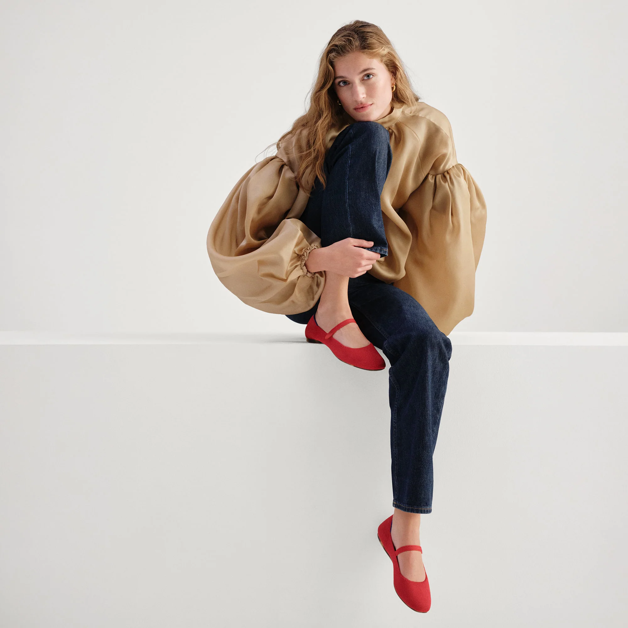 The Square Mary Jane - Lollipop Red