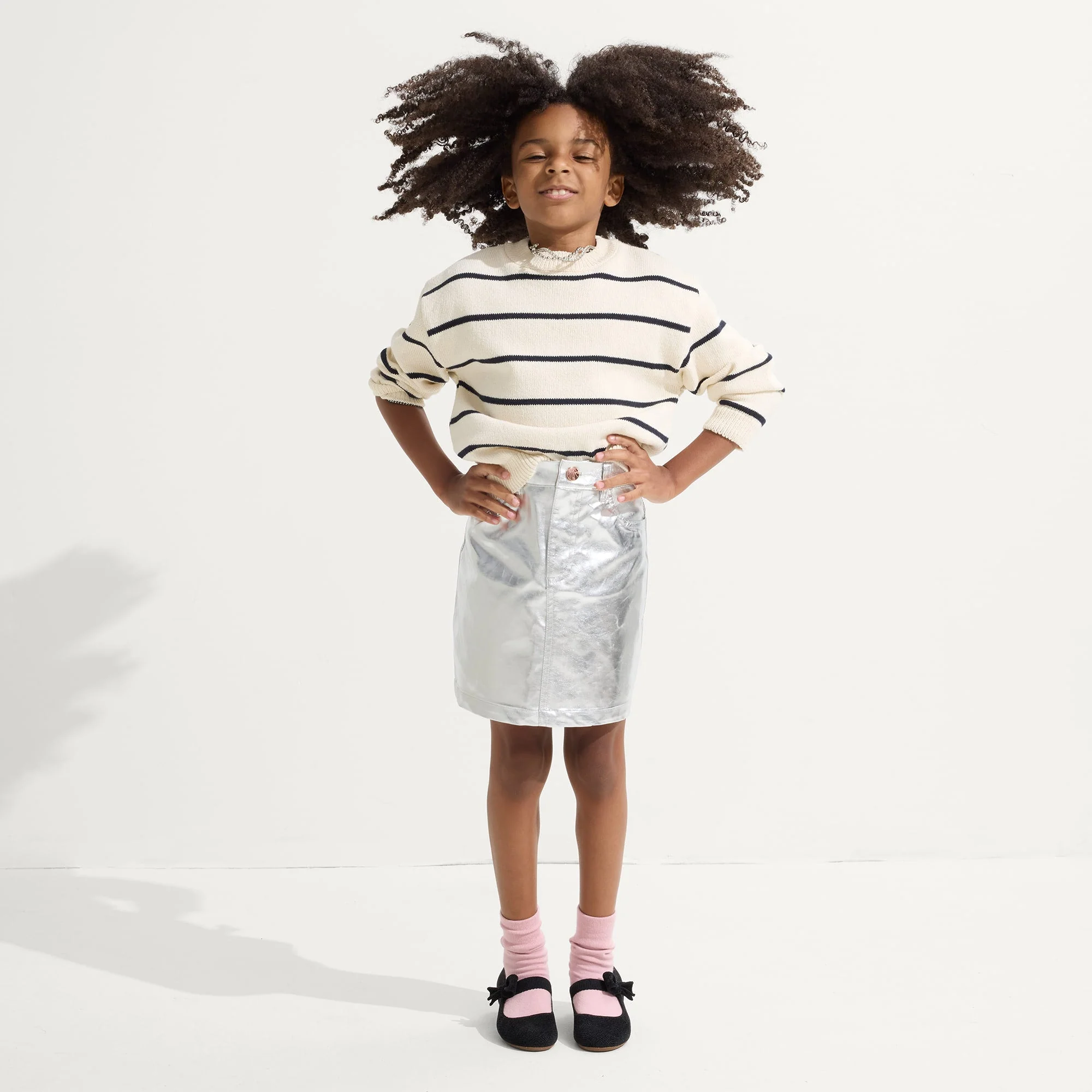 The Kids ReVelvet™ Tux Bow Mary Jane - ReVelvet™ Black