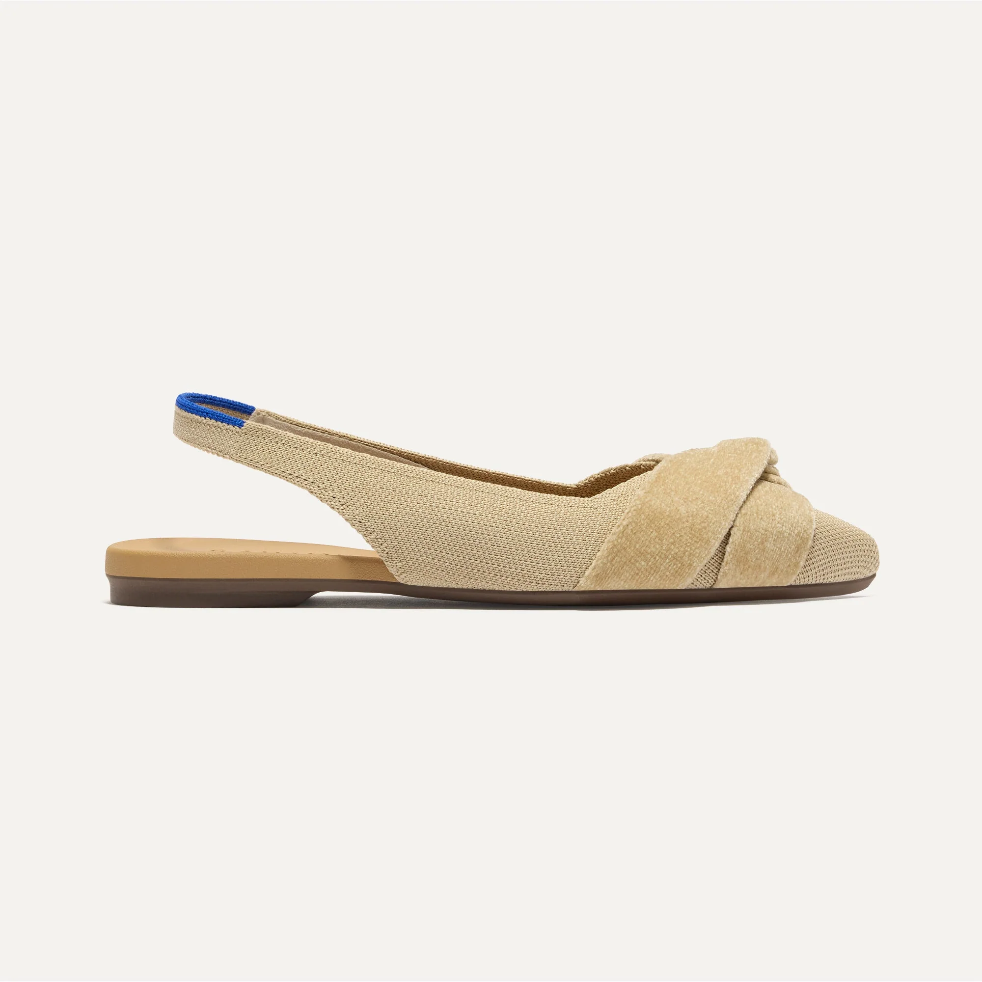 The Twist Point Slingback - Brioche