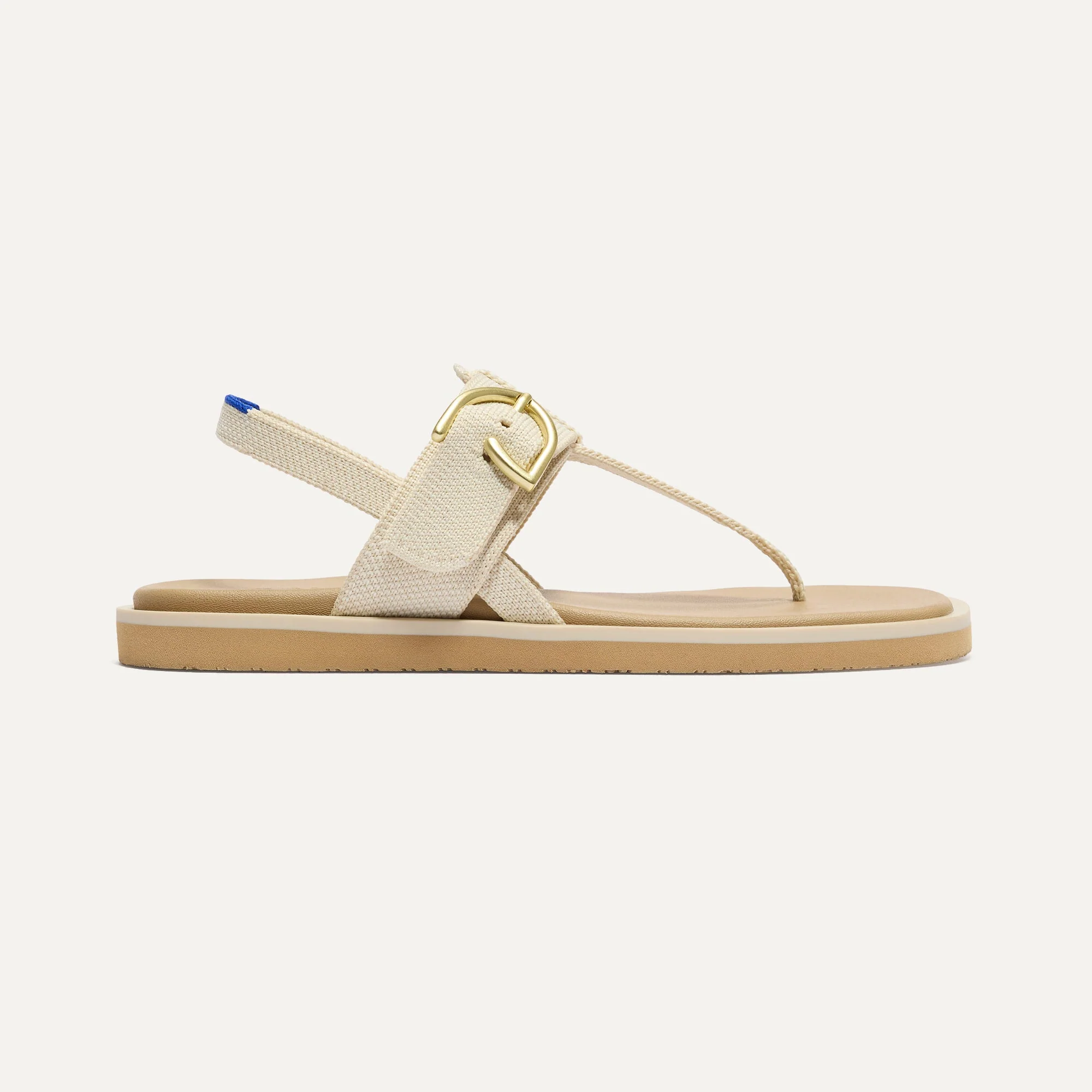The T–Strap Sandal - Cream Puff