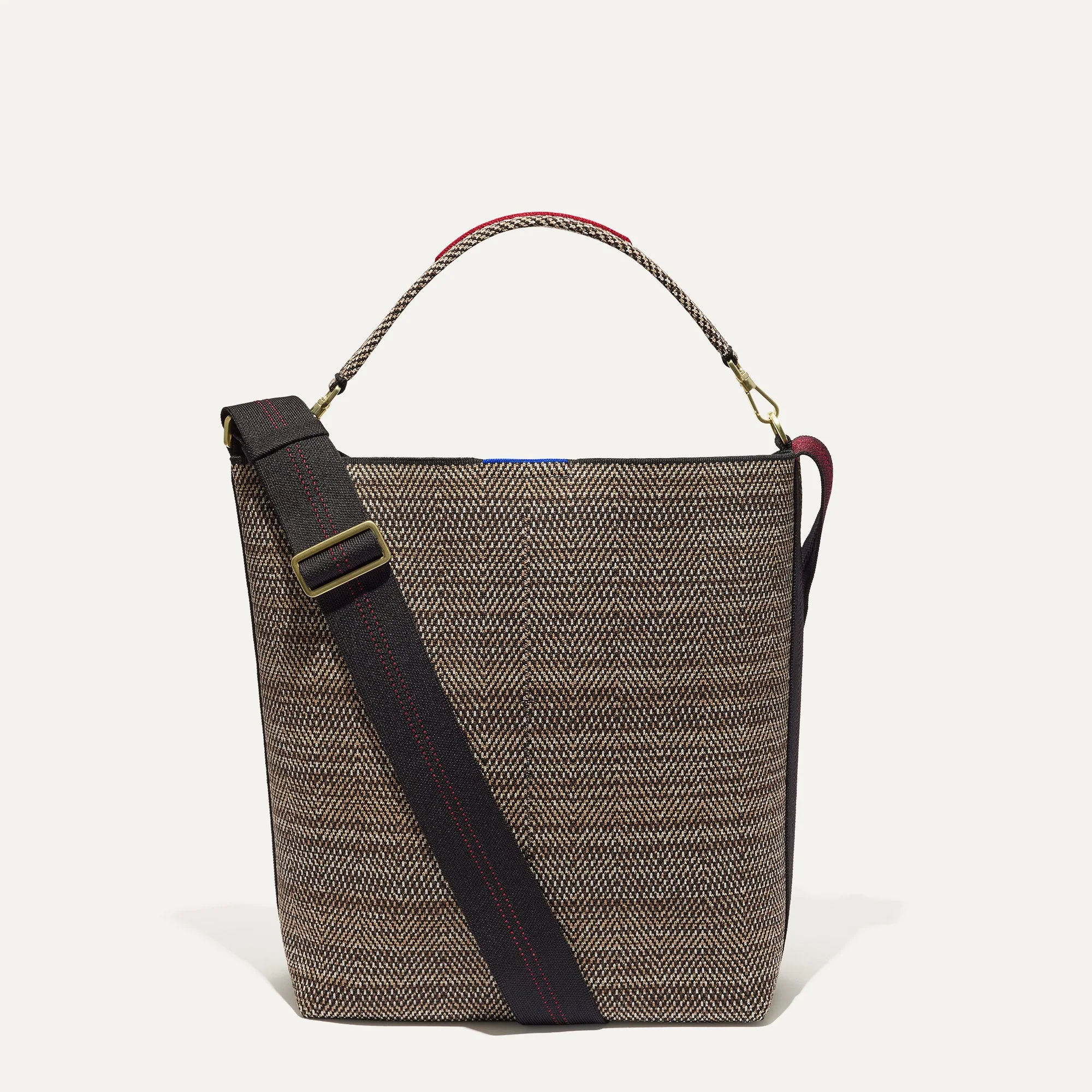 The Bucket Bag - Cacao Herringbone