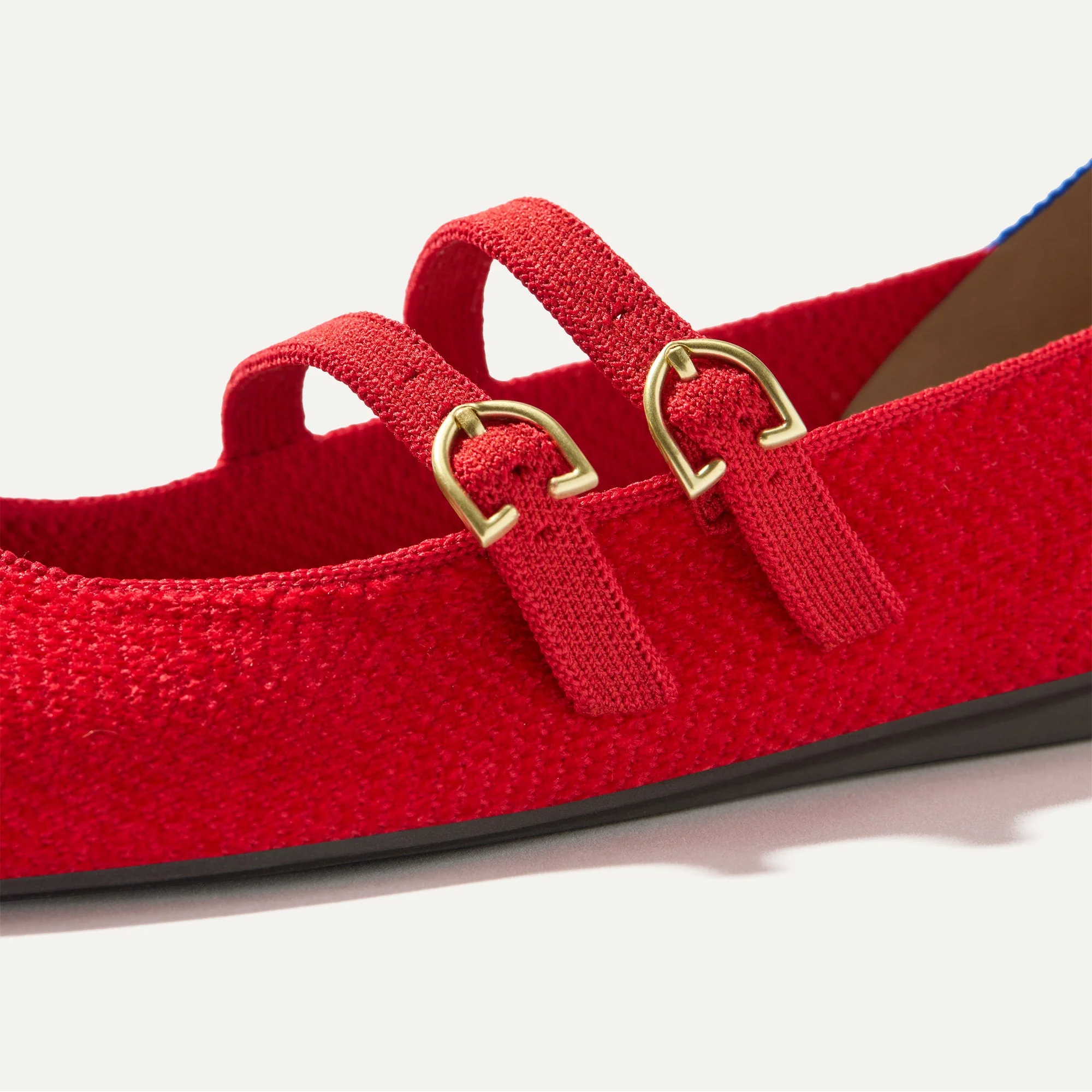 The ReVelvet™ Double Buckle Mary Jane - ReVelvet™ Red Crisp