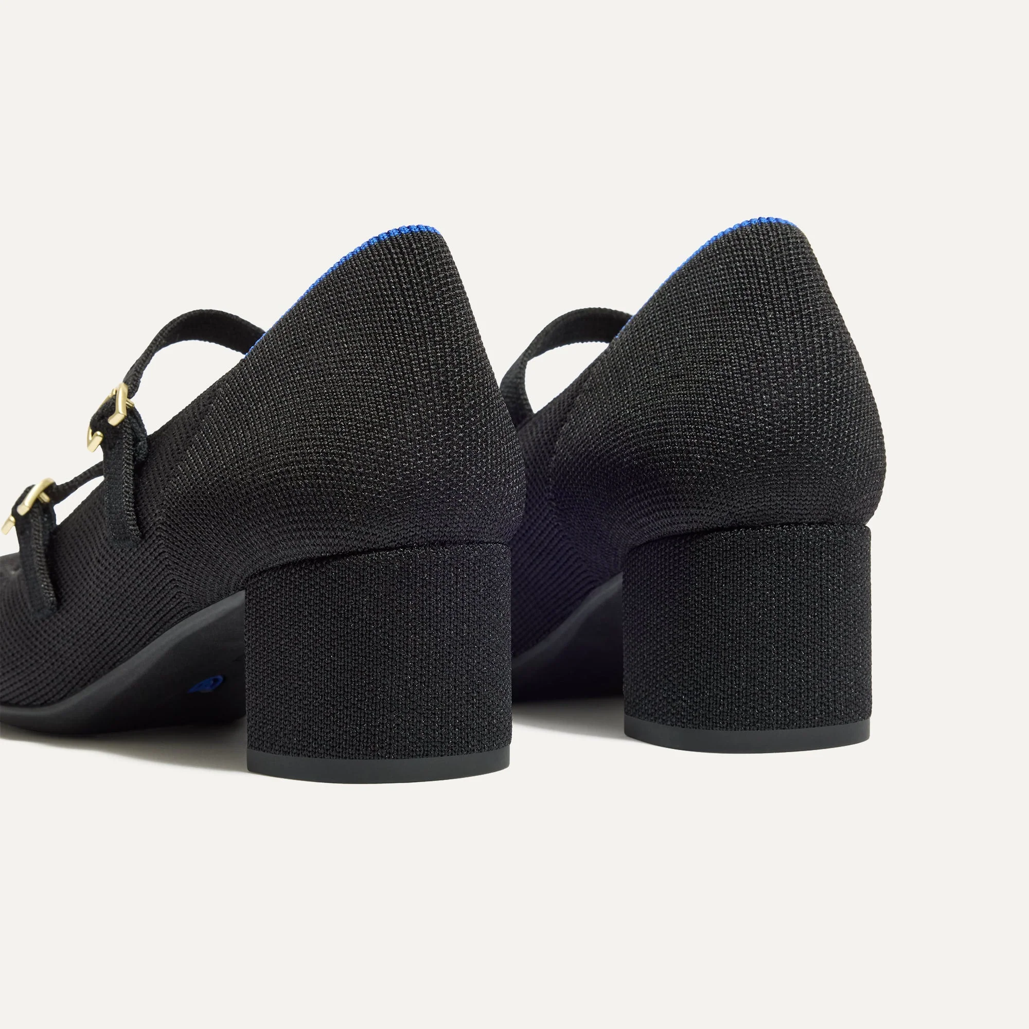 The Double Buckle Mary Jane Heel - Black