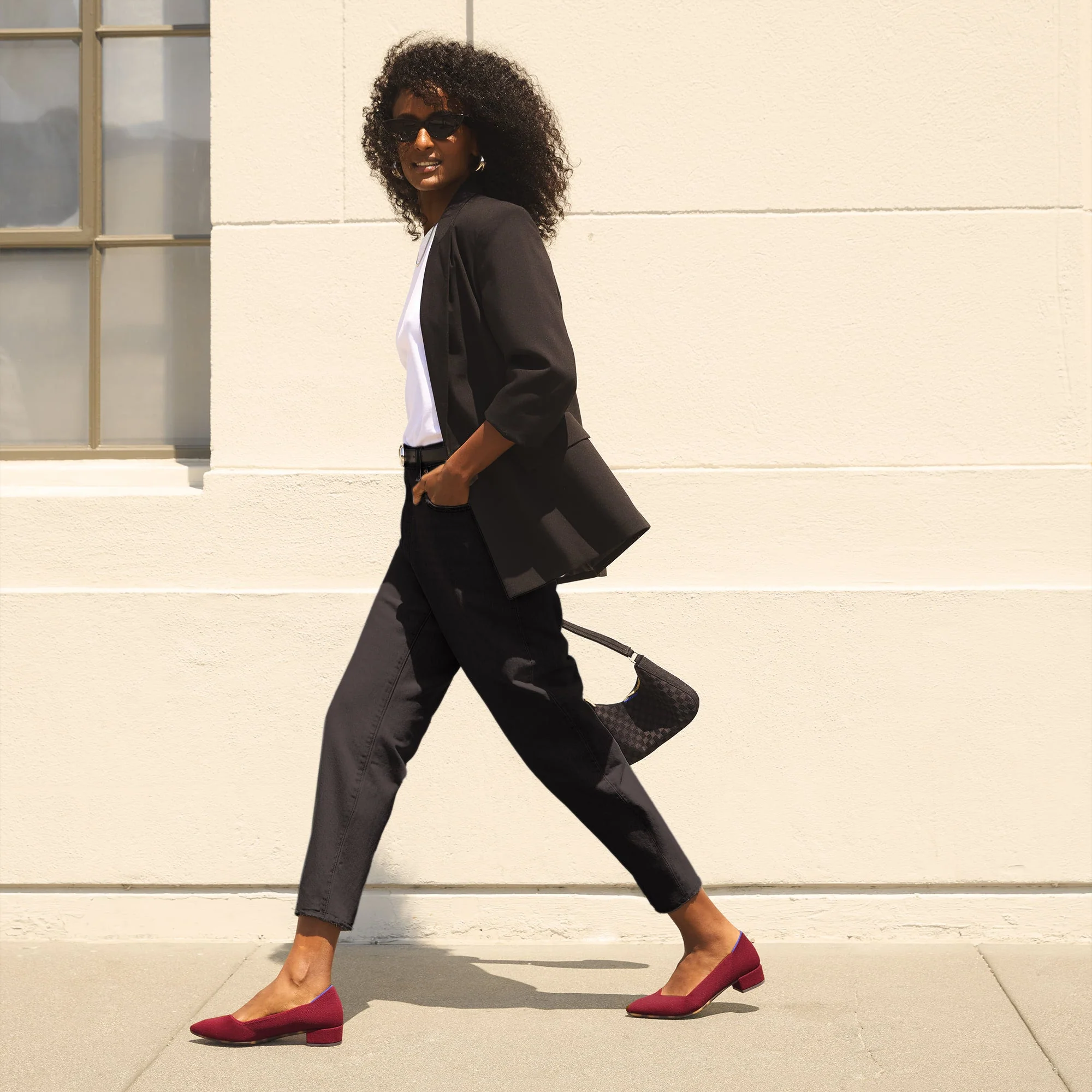 The Mini Shoulder Bag - Black Sand