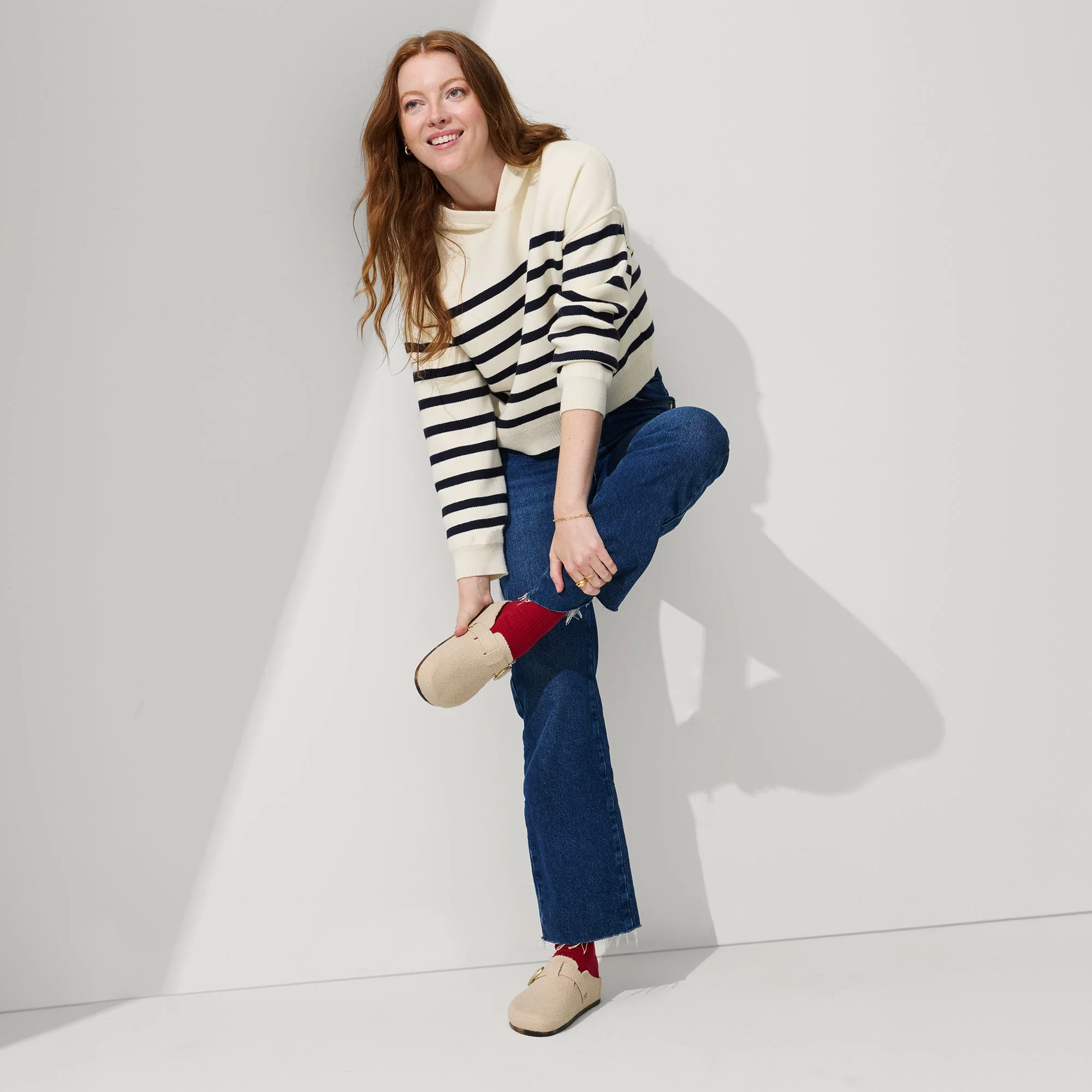 The Buckle Clog - Honeybun Bouclé