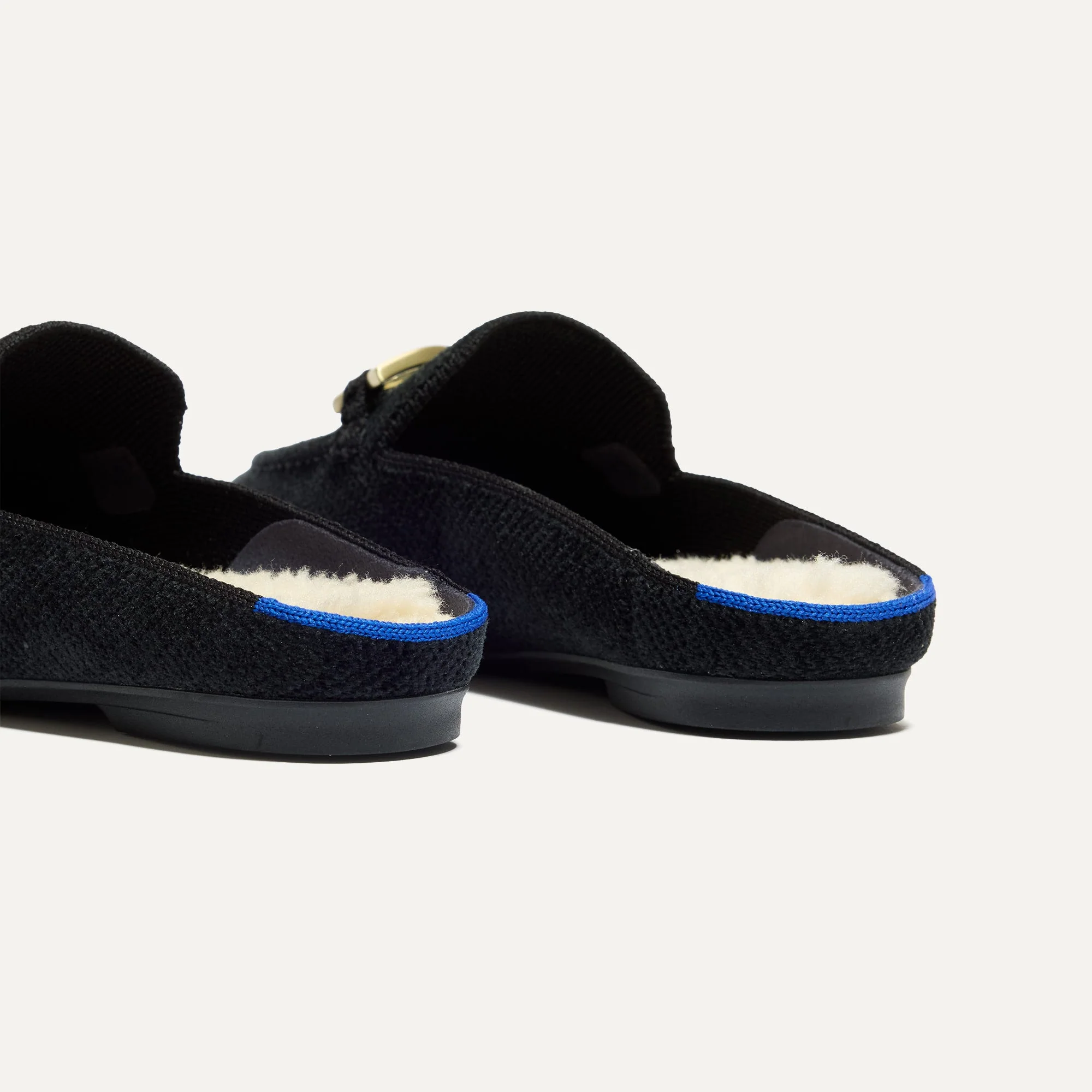 The ReVelvet™ Cozy Bit Loafer Mule - ReVelvet™ Black