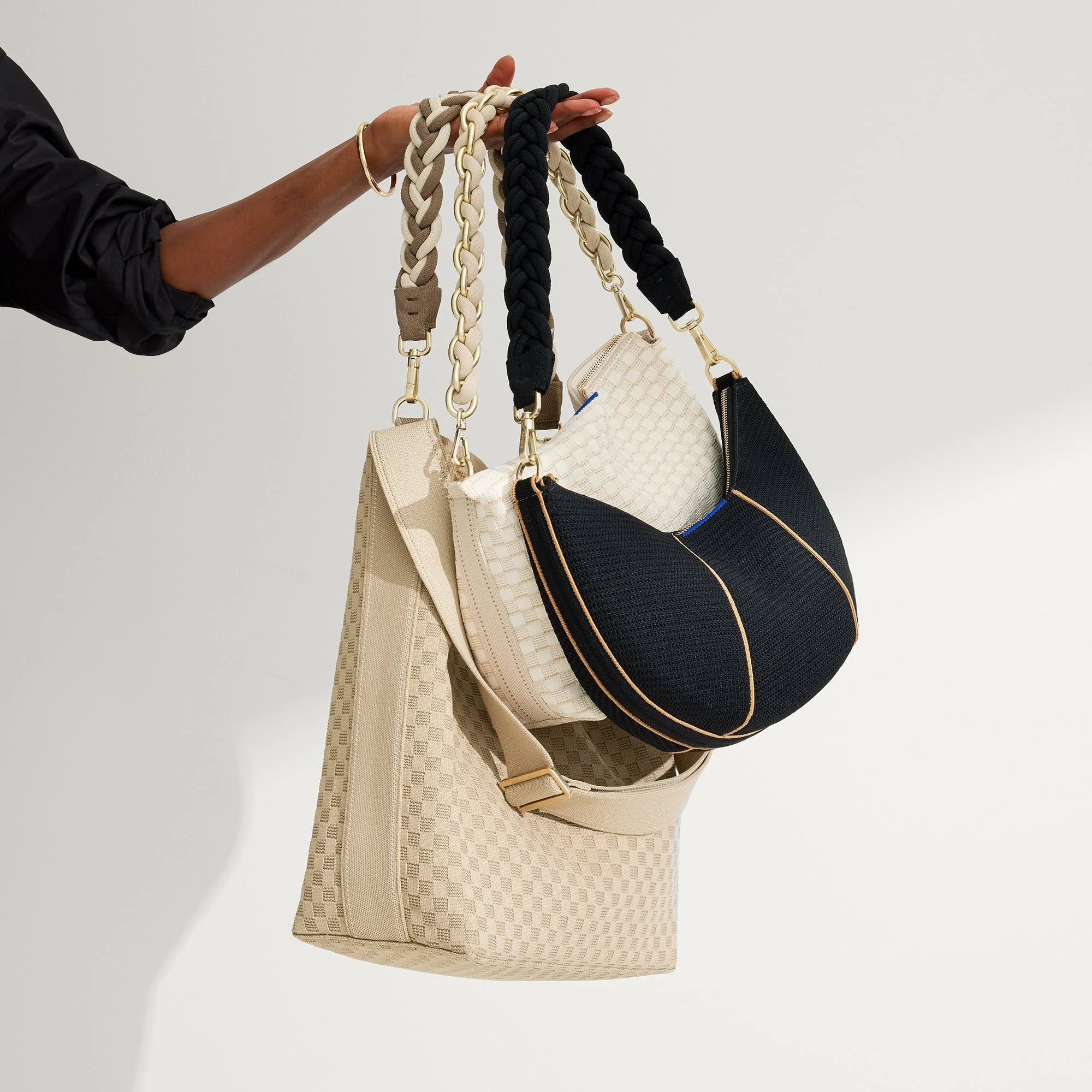 The Shoulder Strap - Cream and Cocoa Braid