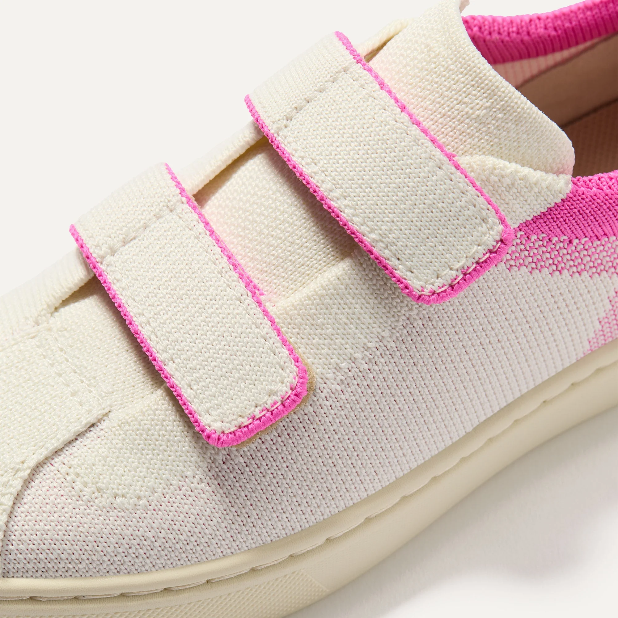The Kids Strap Sneaker - Pink Taffy
