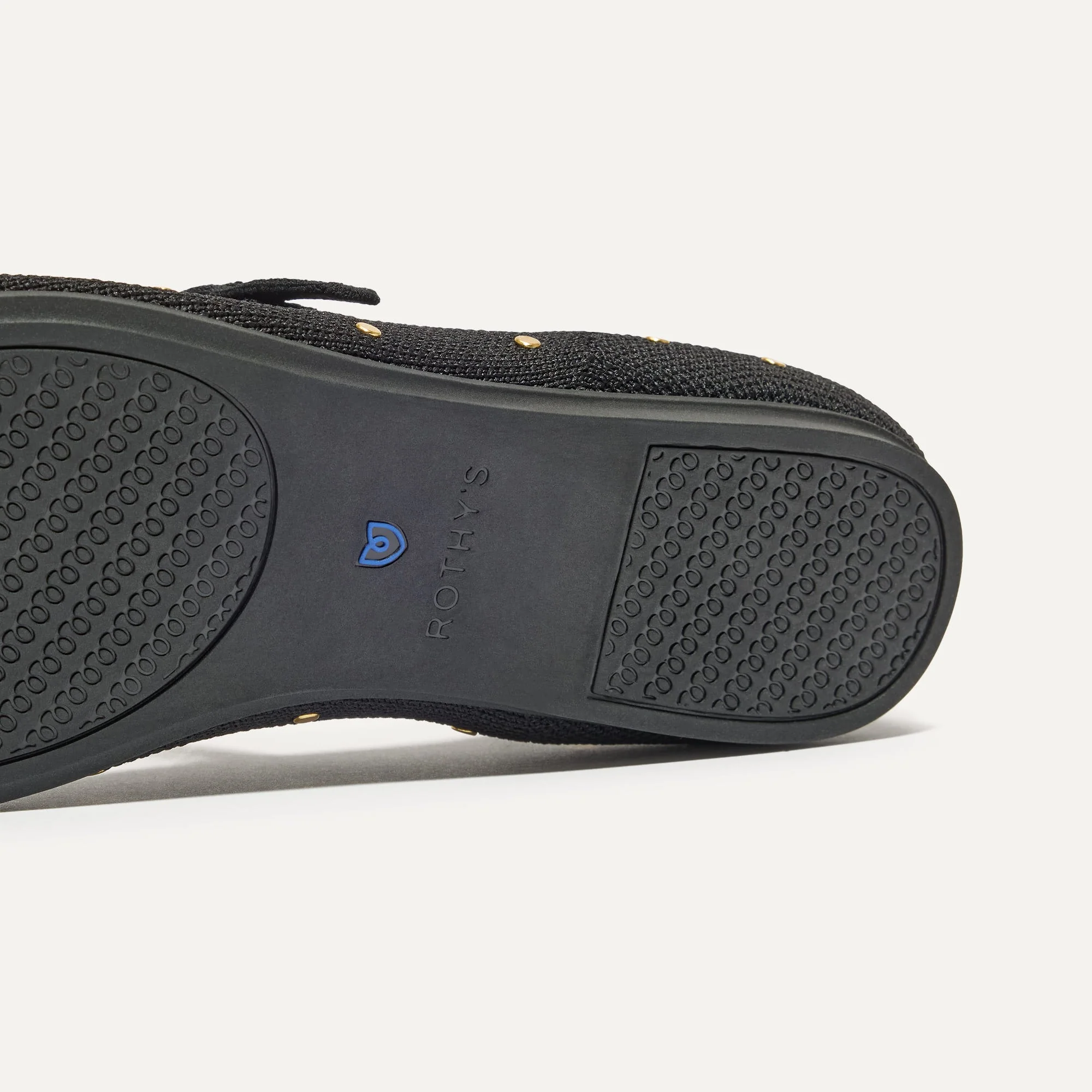 The Square Mary Jane - Studded Black