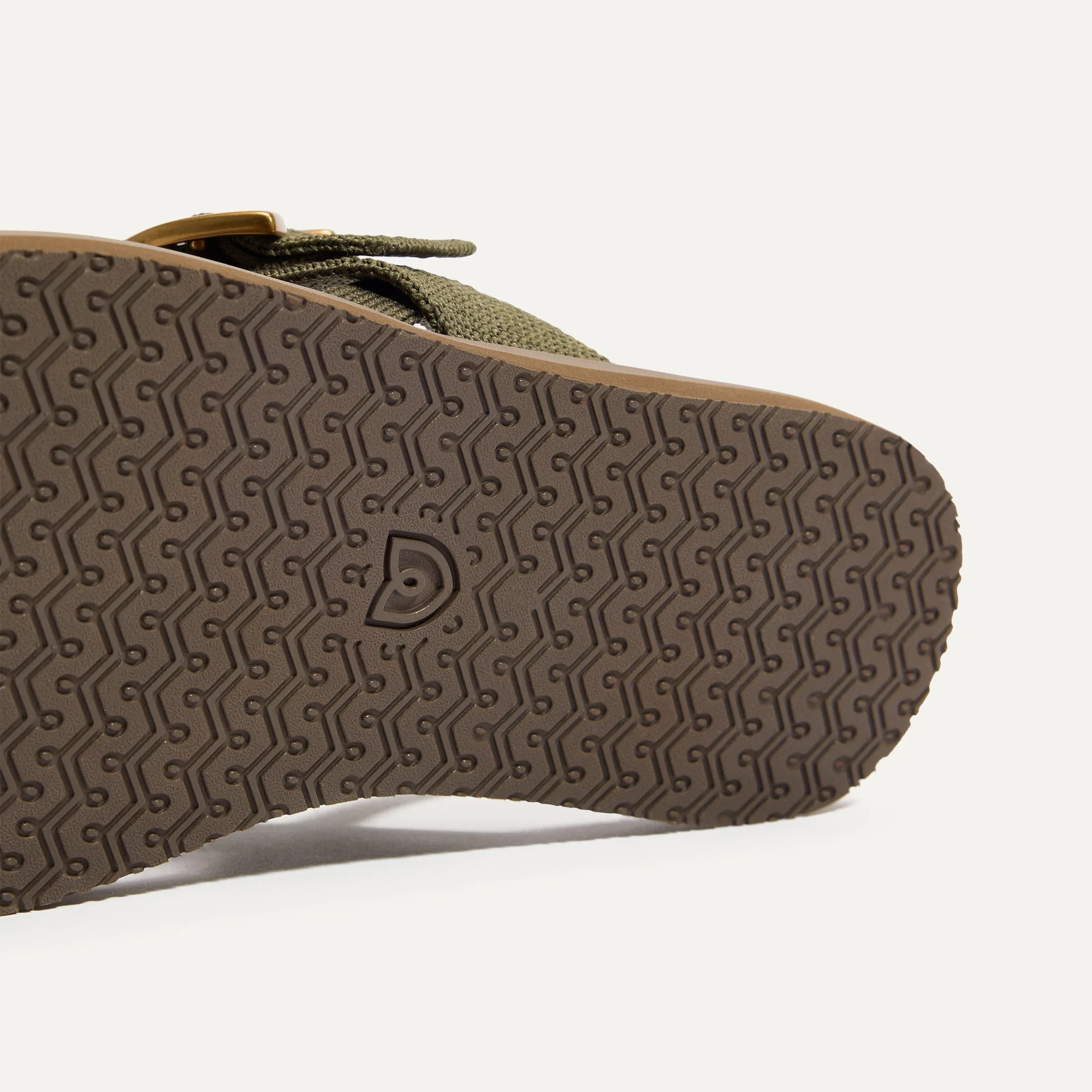 The T–Strap Sandal - Safari Green