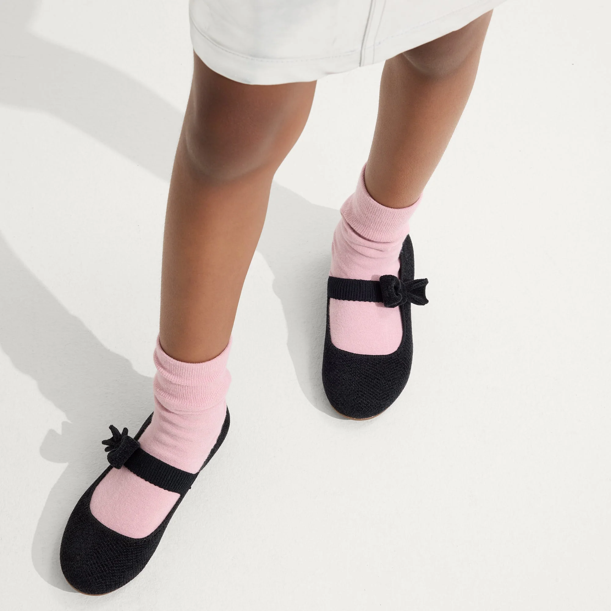 The Kids ReVelvet™ Tux Bow Mary Jane - ReVelvet™ Black