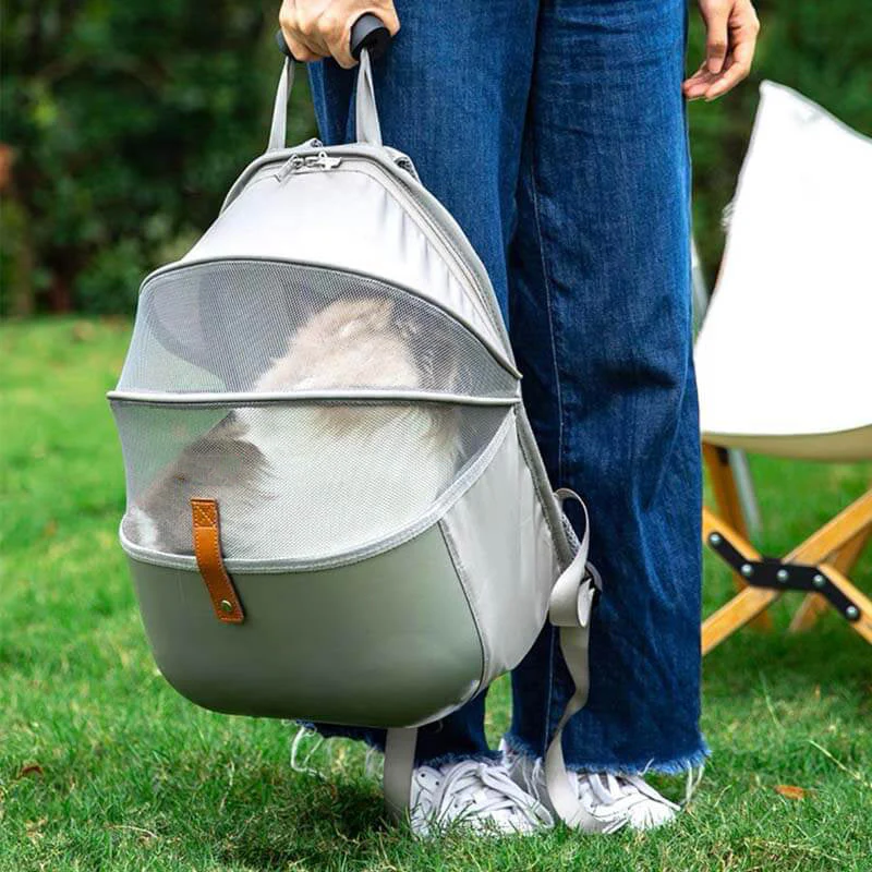 Mochila plegable portátil respirable del portador del animal doméstico del diseñador del viaje