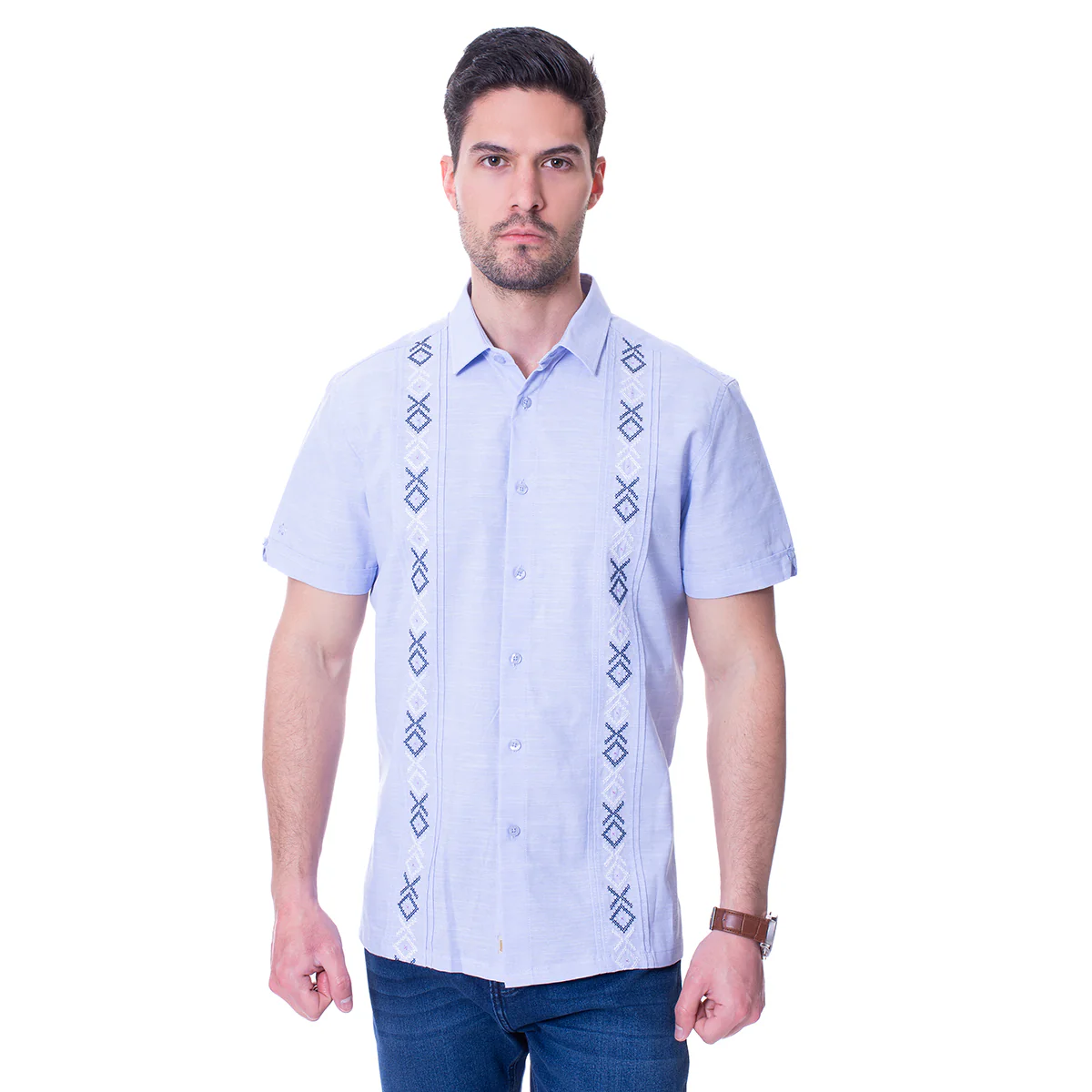 Guayabera Azul Vermonti