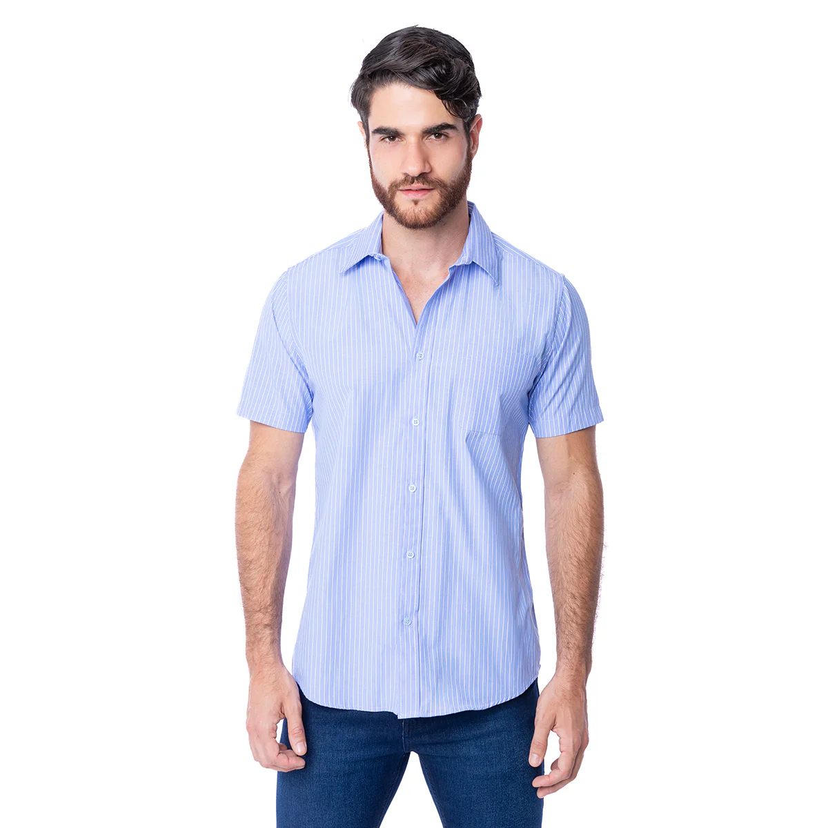 Camisa Azul Aldo Conti Black
