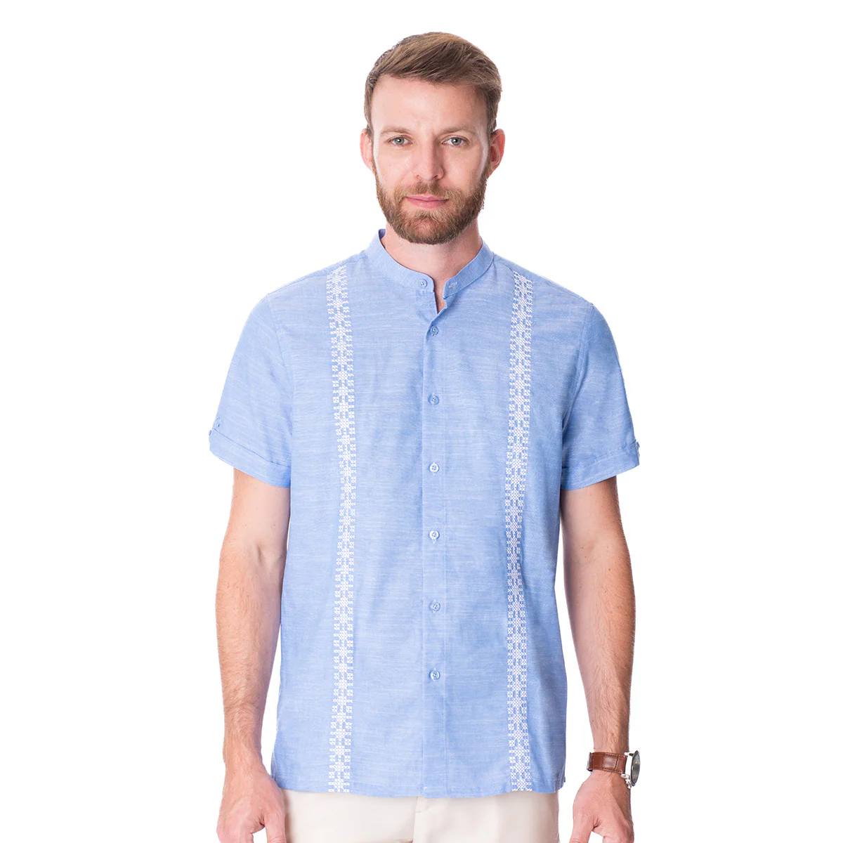Guayabera Azul Vermonti