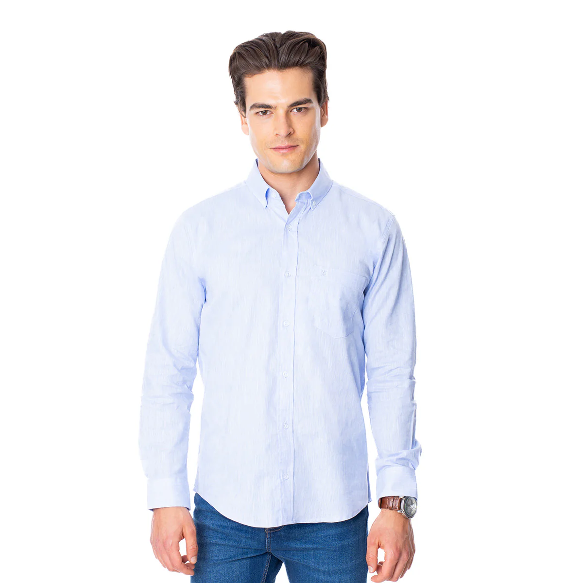Camisa Lino Cielo Vermonti