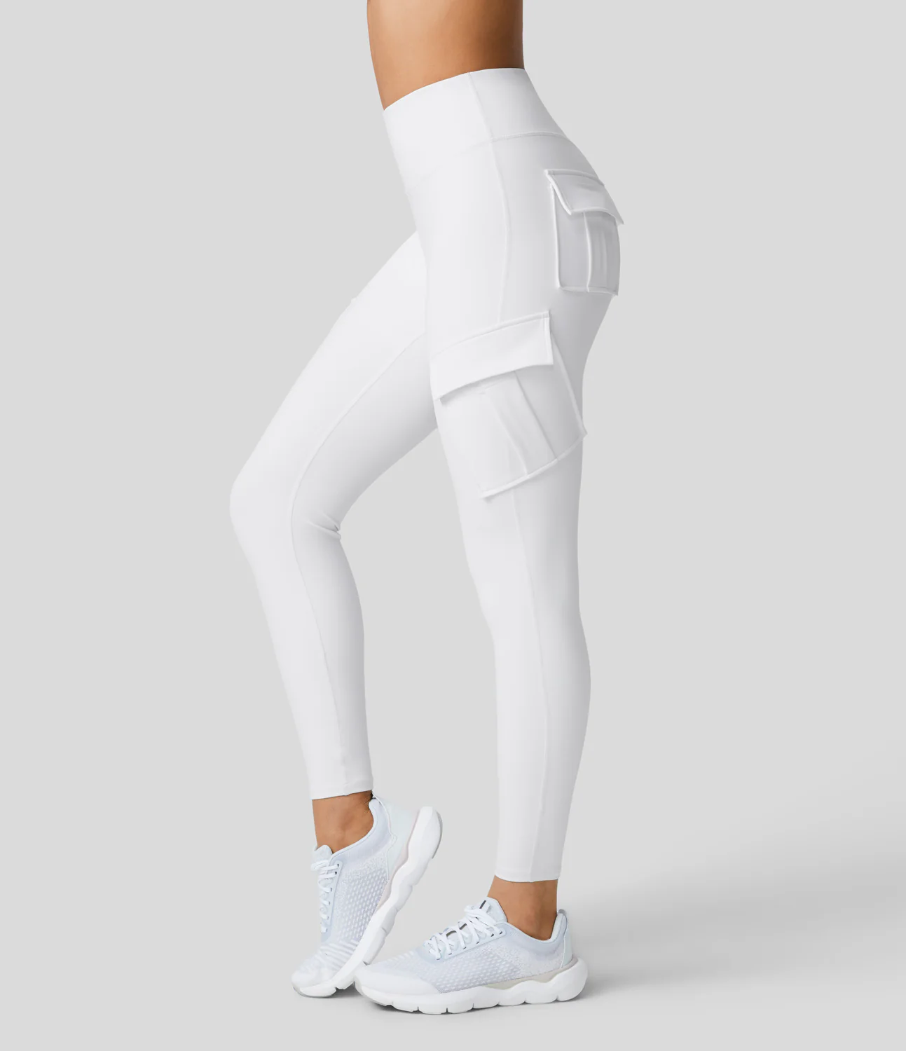 High Waisted Cargo Pocket Skinny Yoga Leggings