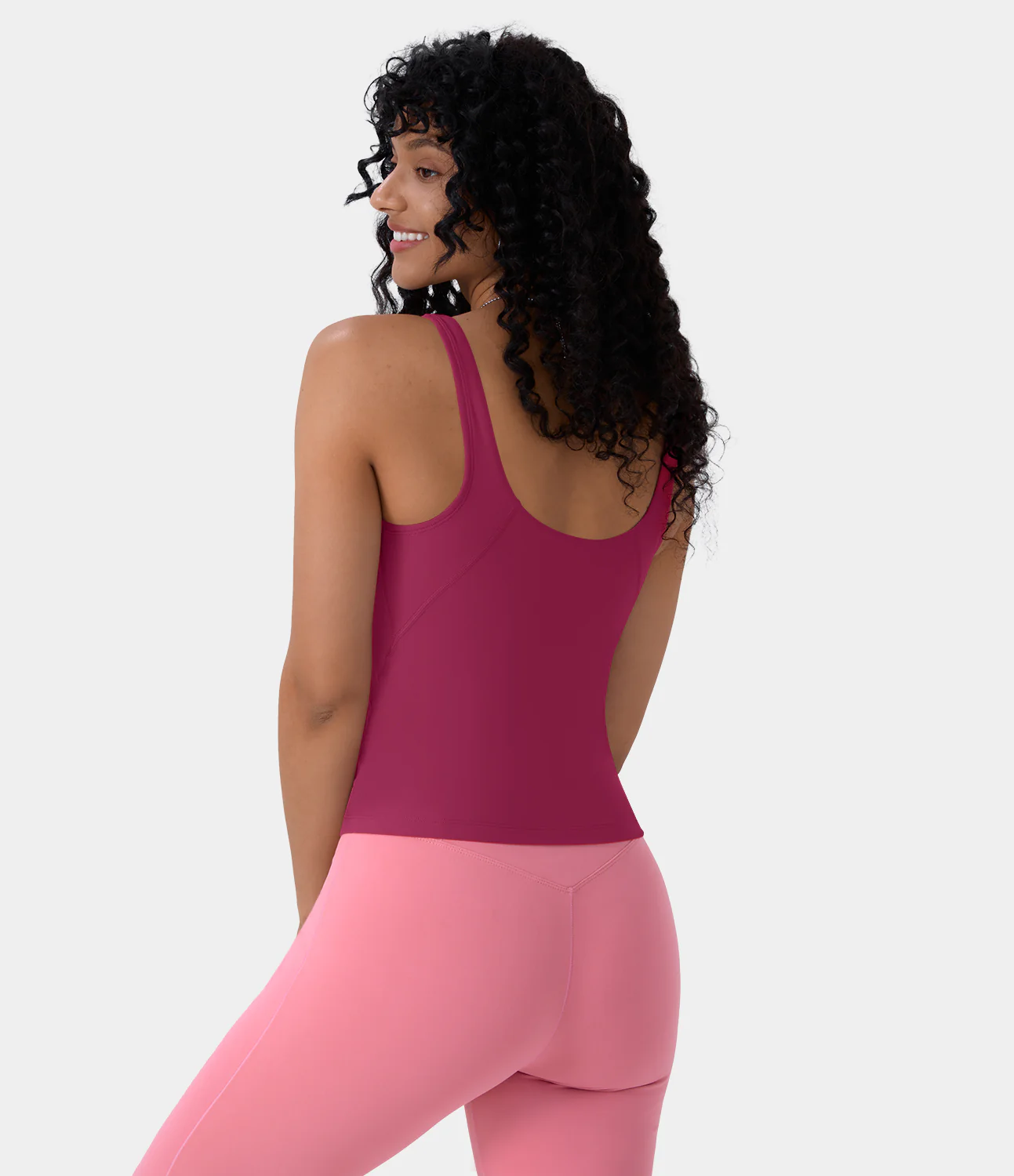 Softlyzero™ Plush Padded V Neck Plain Tank Top
