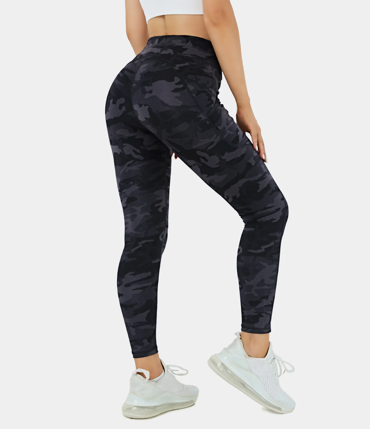 High Waisted Side Pocket 7/8 Leggings