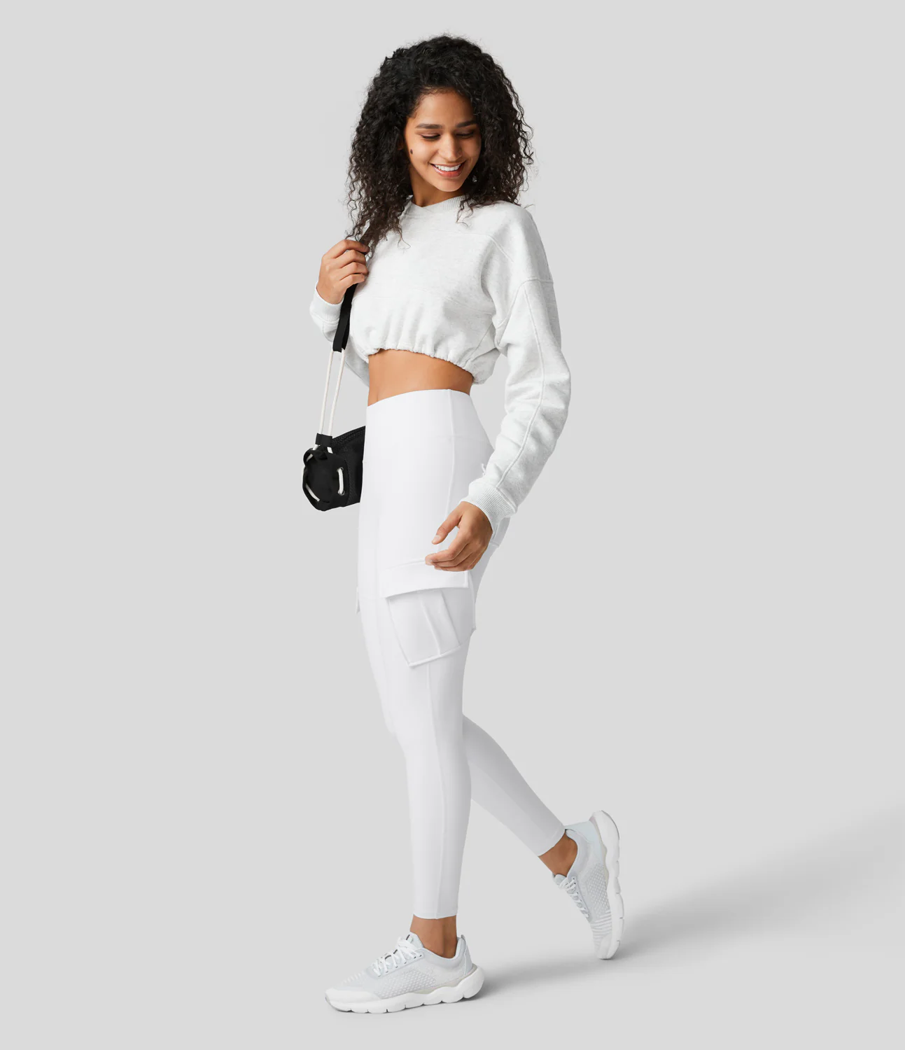 High Waisted Cargo Pocket Skinny Yoga Leggings