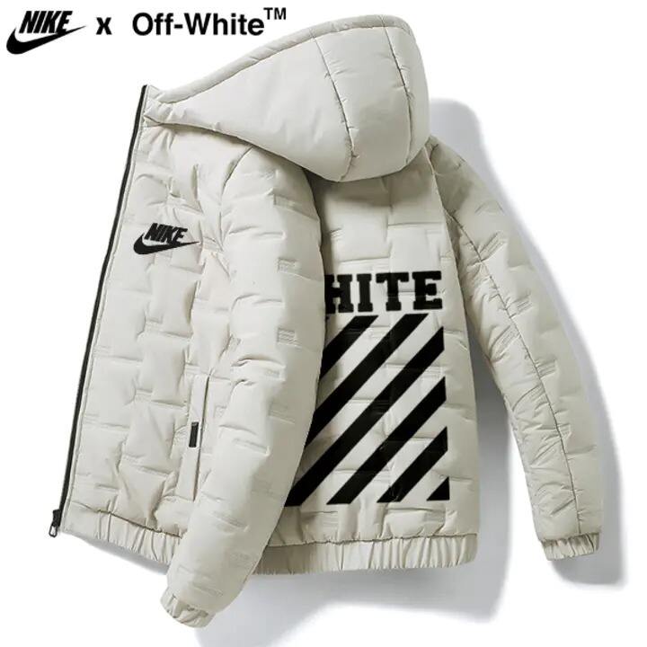 Nike® Chaqueta de plumas de invierno para hombre Off-white