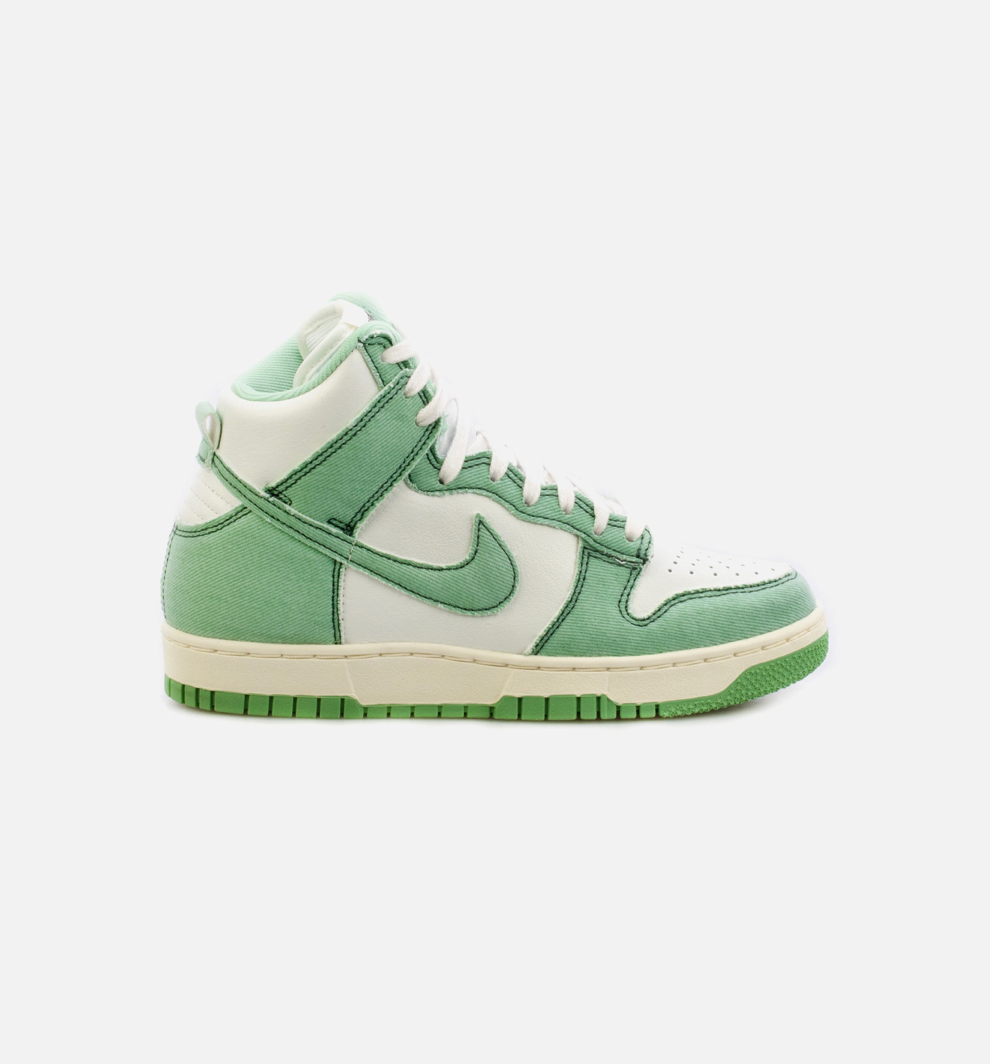 High 1985 Green Denim Womens Lifestyle Shoe - Green/White