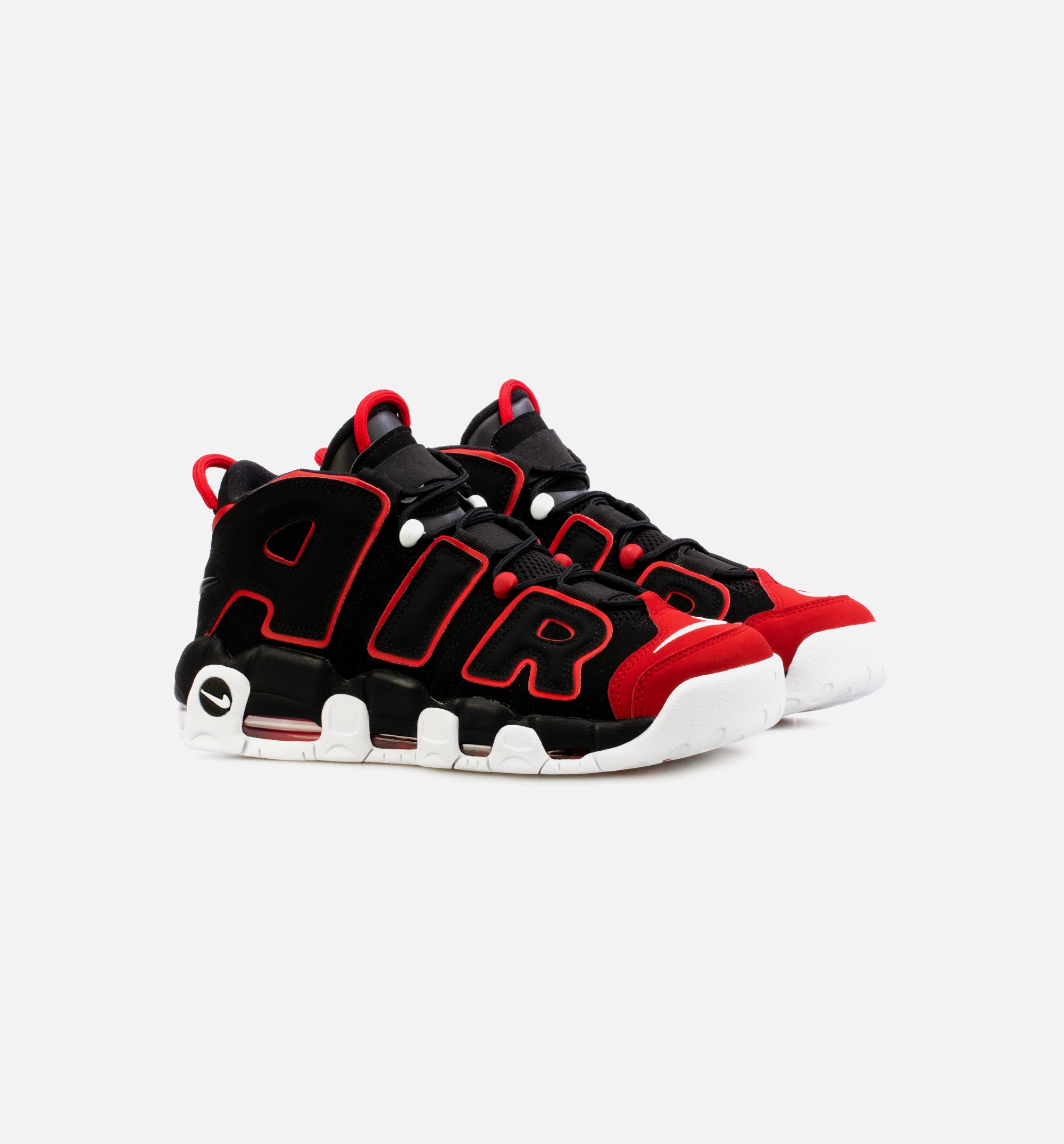 Uptempo Red Toe Mens Basketball Shoe - Black/Red