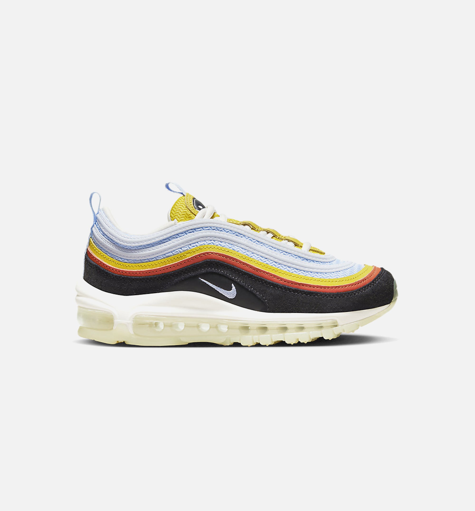 AM97 Set To Rise Grade School Running Shoe - White/Orange