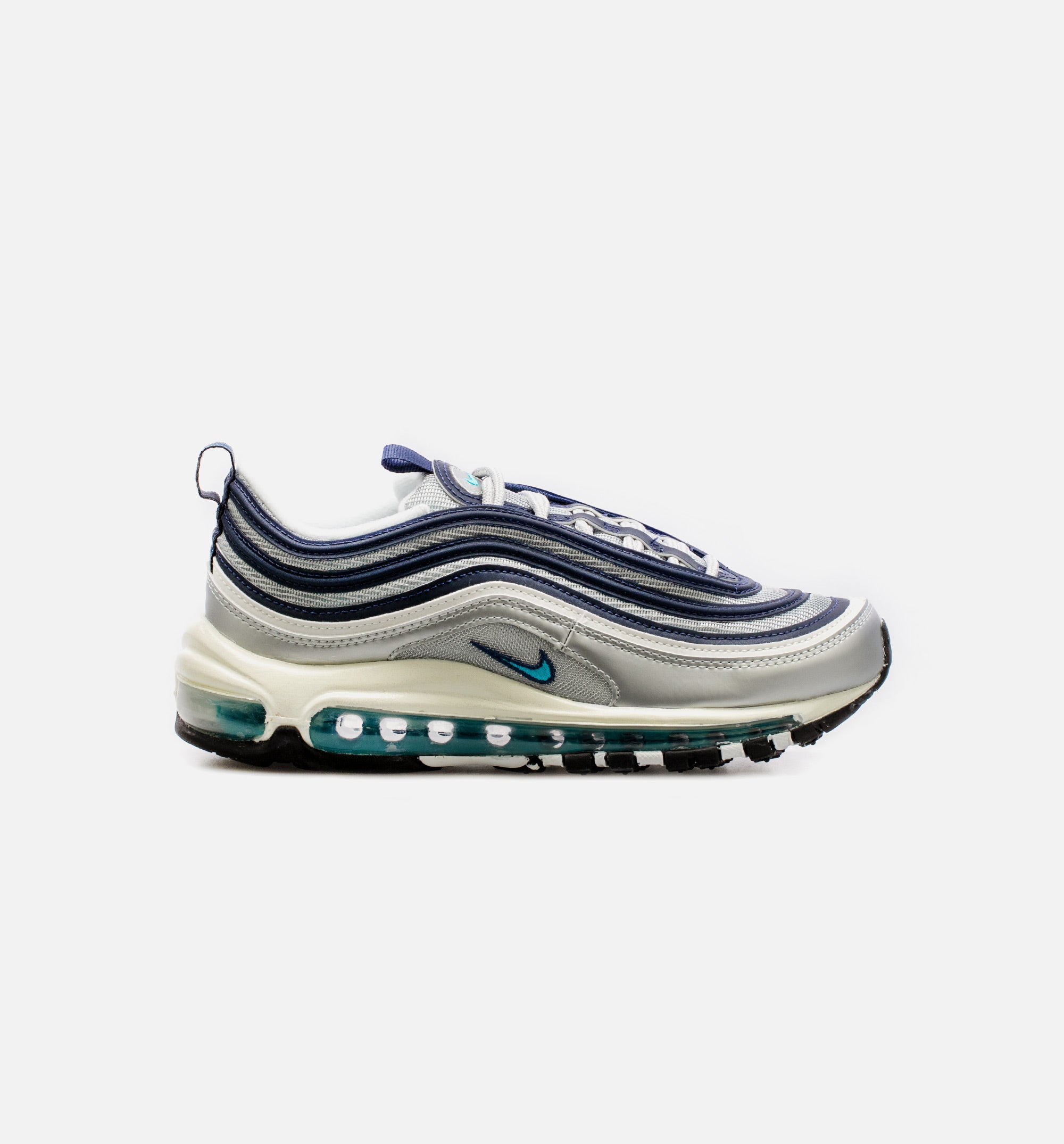 AM97 Metallic Silver Chlorine Blue Womens Lifestyle Shoe - Grey/Blue