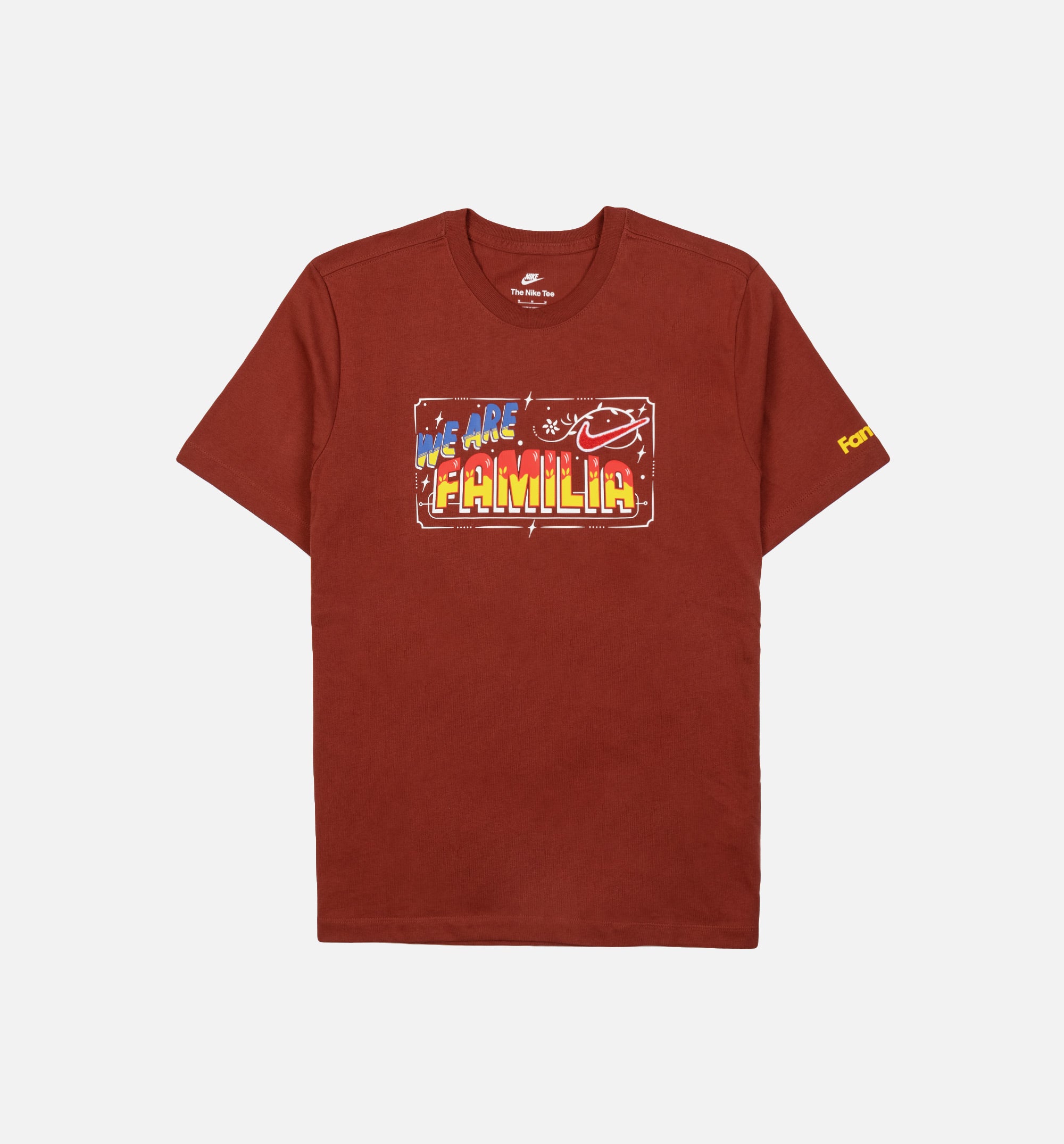 Somos Familia Mens Short Sleeve Shirt - Brown