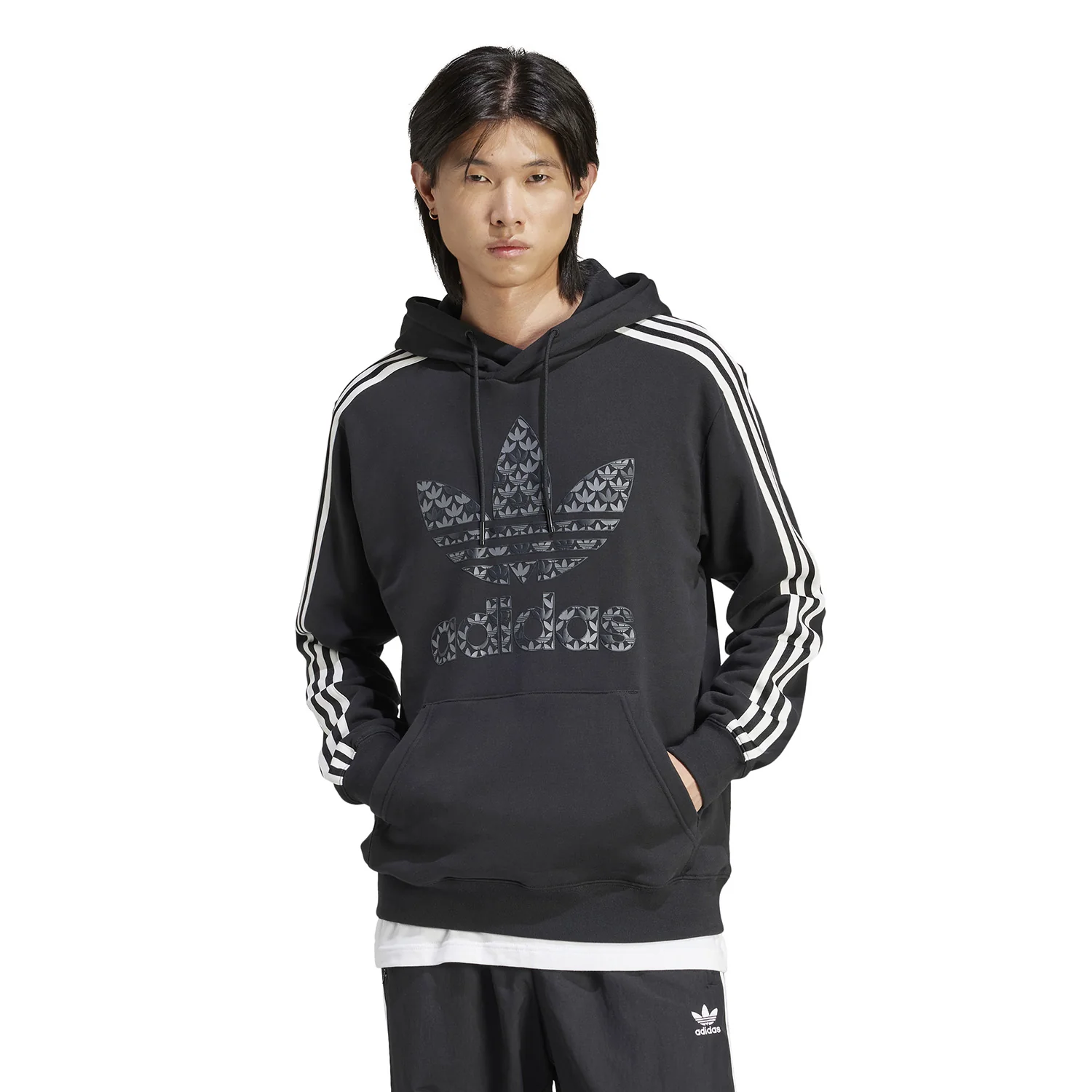 Sudadera con capucha y monograma - Hombre