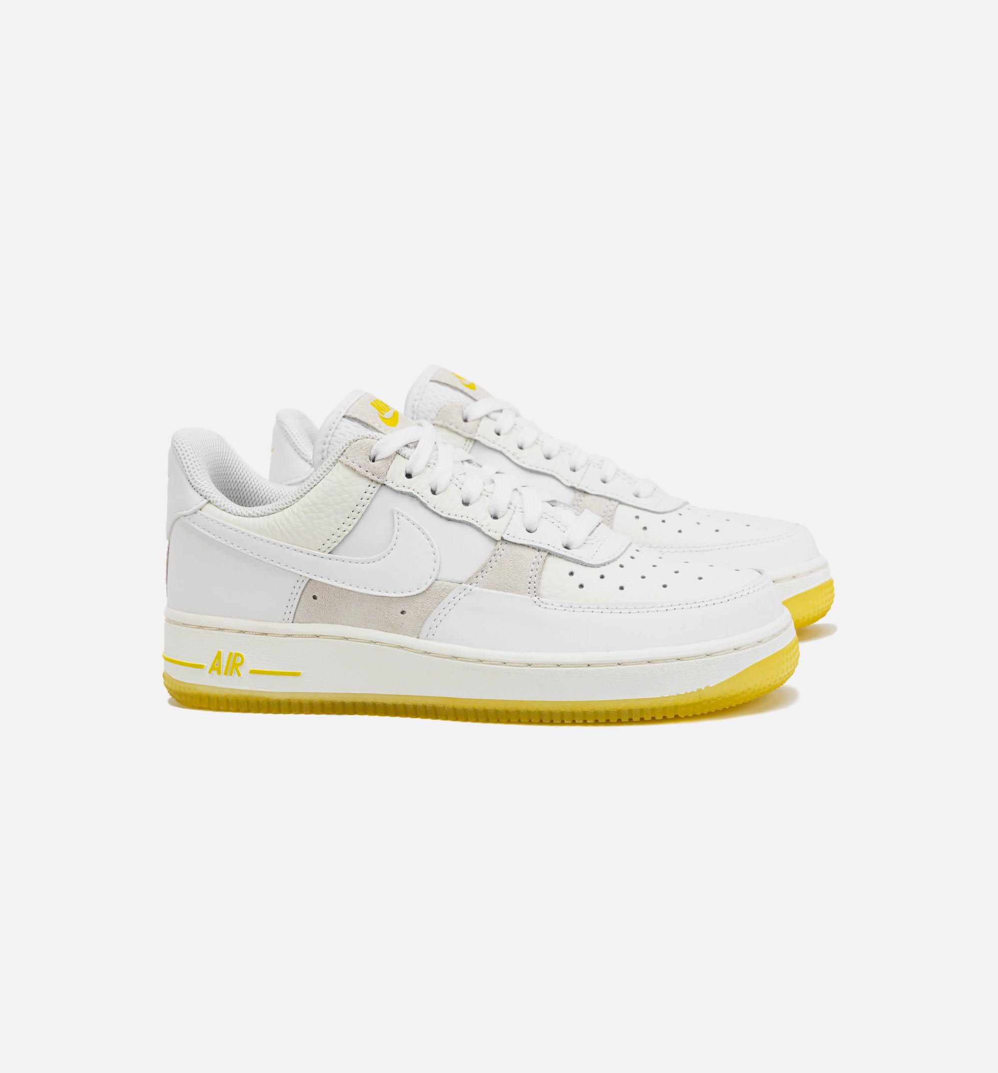 AF1 Low Patchwork Womens Lifestyle Shoe - Summit White/Opti Yellow