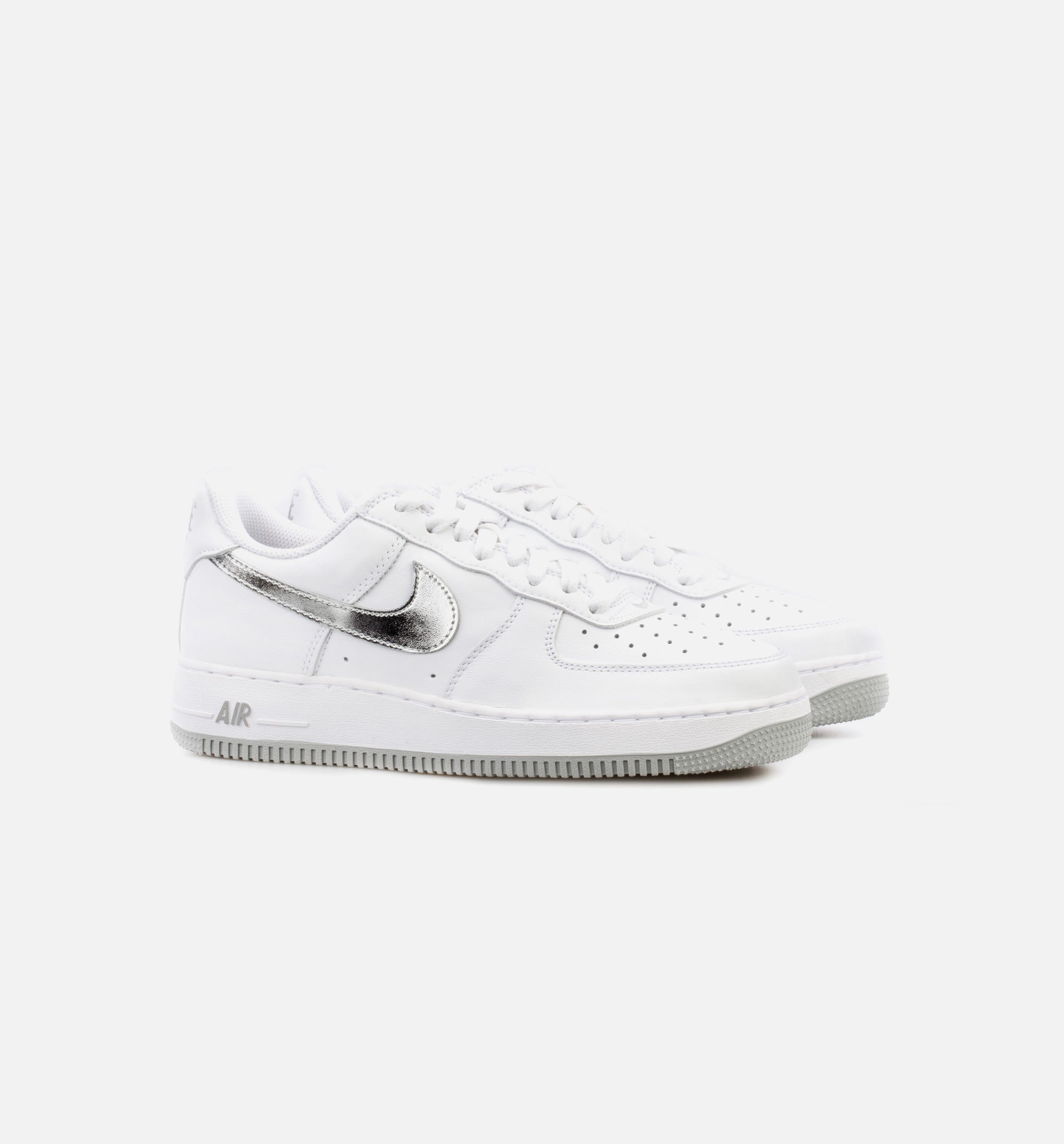 AF1Low Silver Swoosh Mens Lifestyle Shoe - White