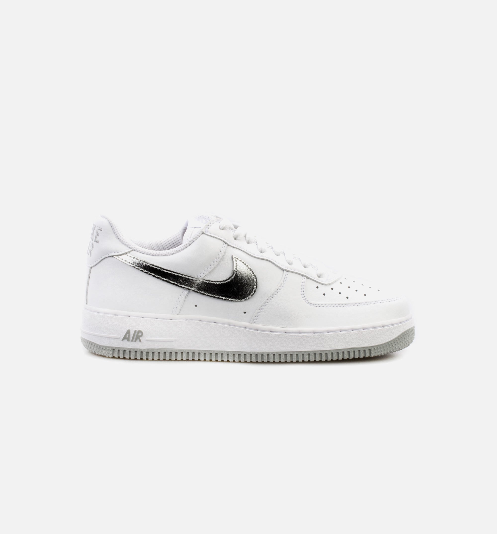 AF1Low Silver Swoosh Mens Lifestyle Shoe - White