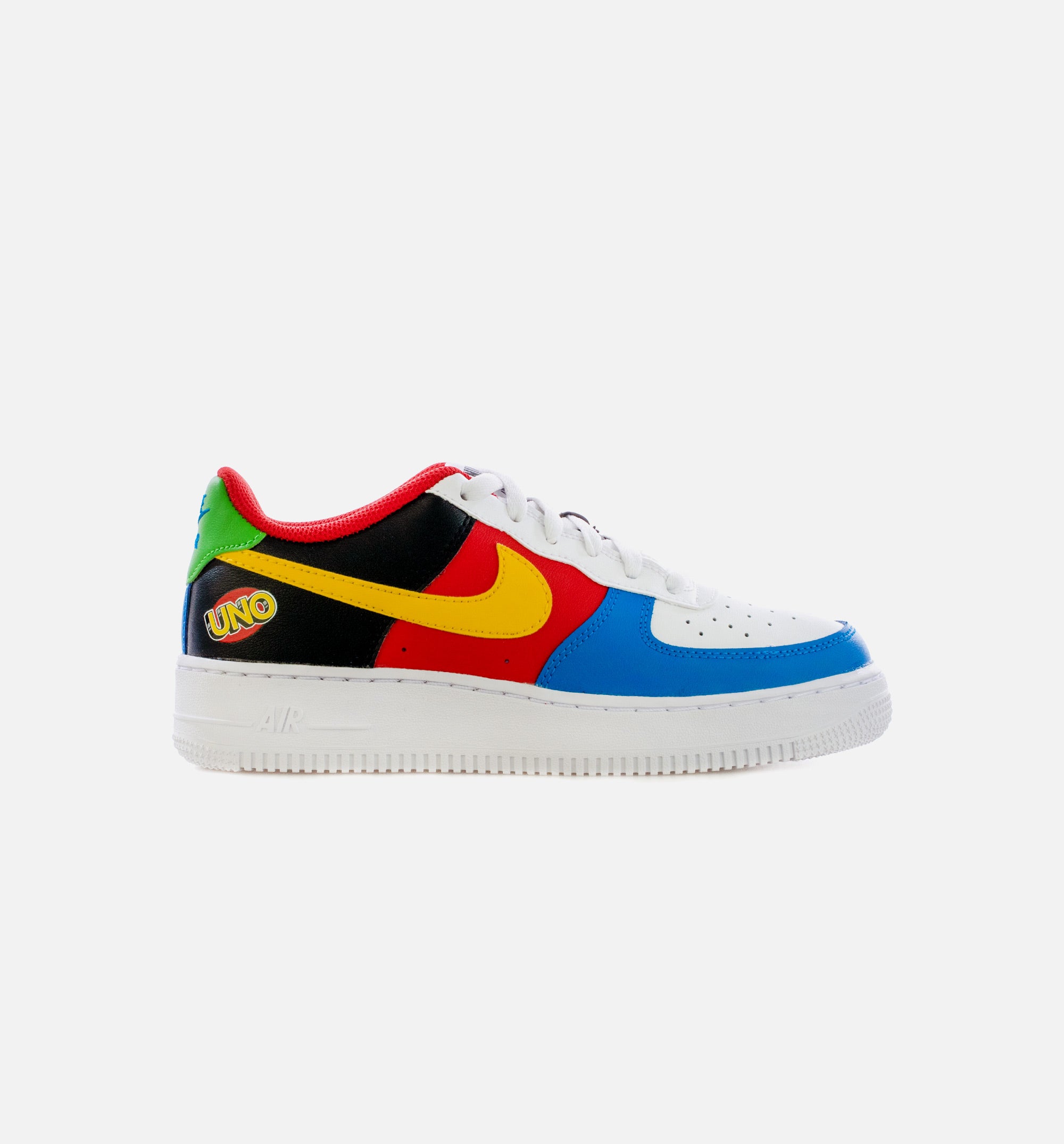 AF1 UNO Grade School Lifestyle Shoe - Black/Red/Multi Free Shipping