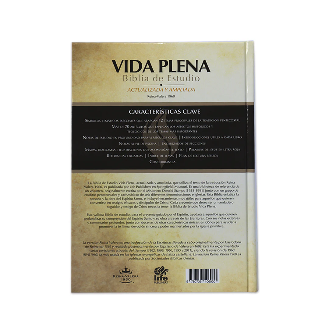 BIBLIA DE ESTUDIO VIDA PLENA/ TAPA DURA