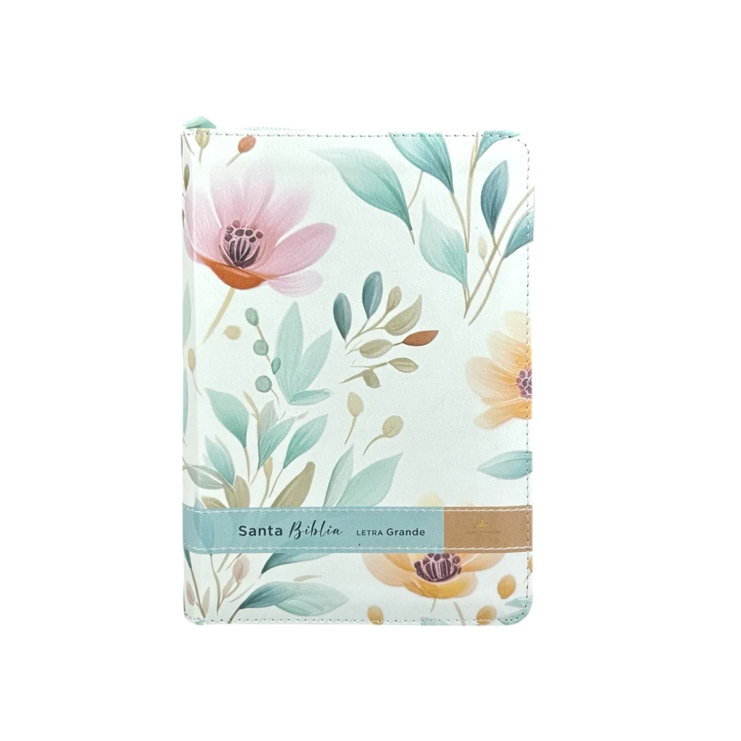 BIBLIA REINA VALERA 1960 PORTATIL LETRA GRANDE IMITACION PIEL VICTORIA FLORES C/INDICE