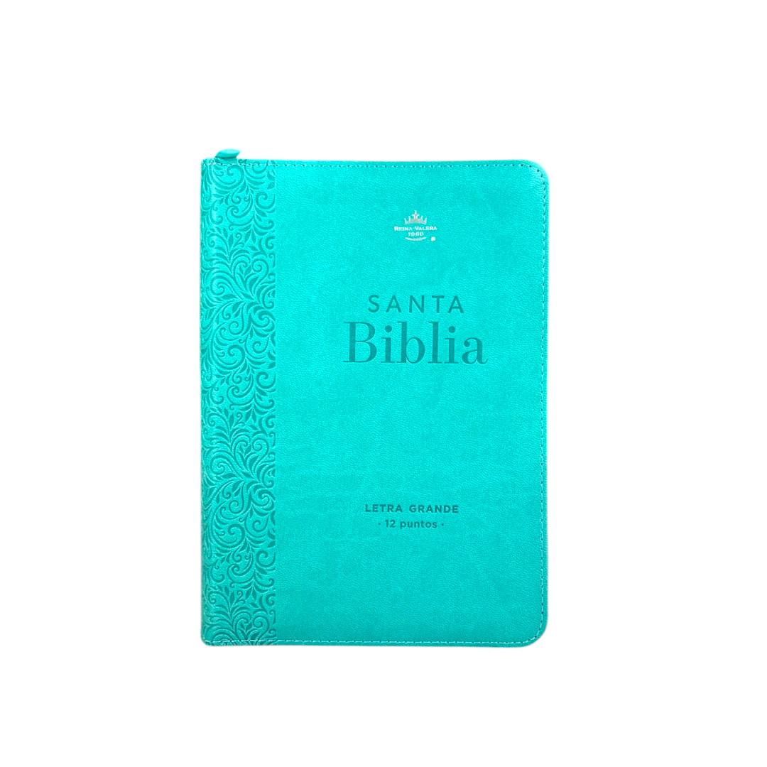 BIBLIA REINA VALERA 1960 LETRA GRANDE COMPACTA/ CIERRE IMITACION PIEL