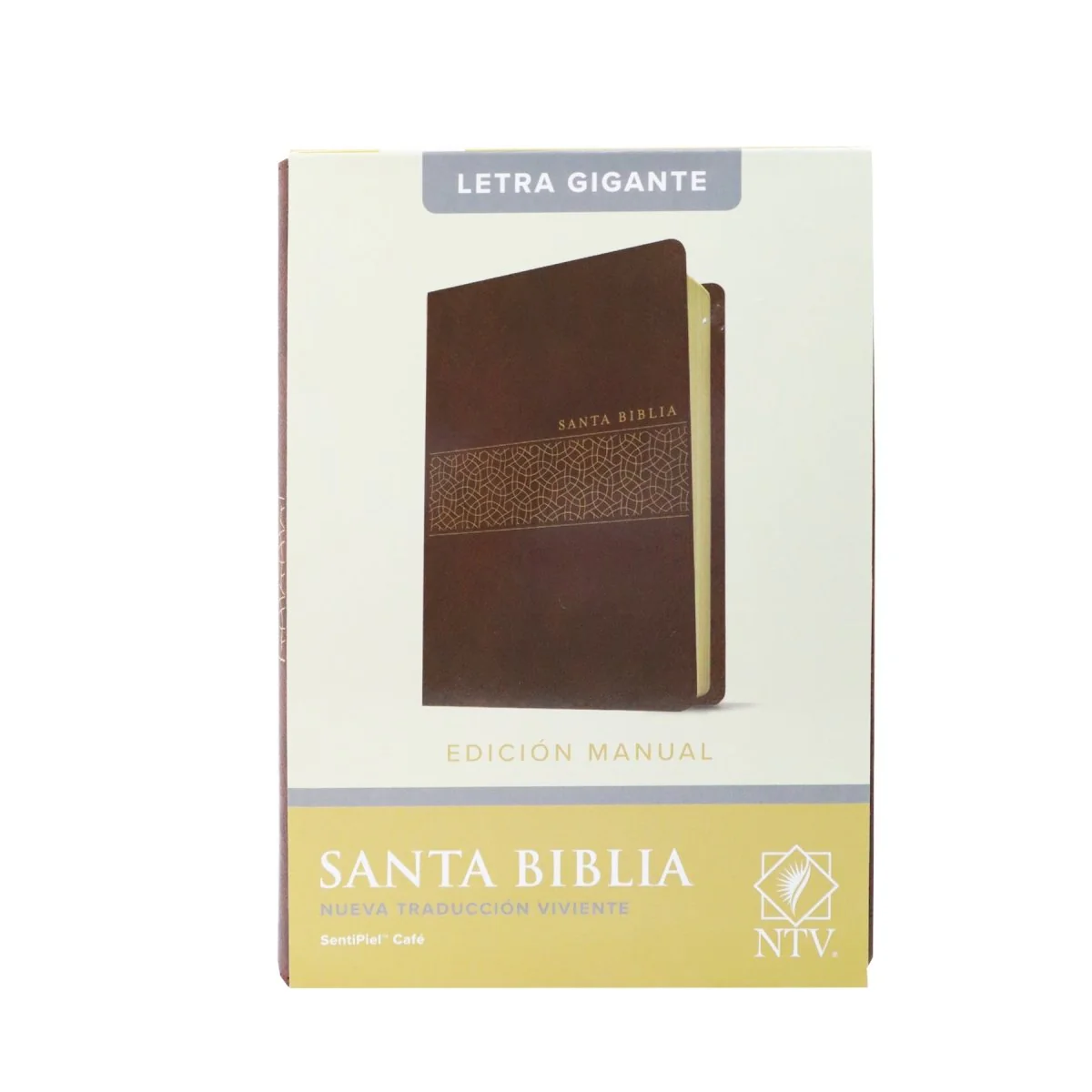 BIBLIA NTV LETRA GIGANTE MANUAL SENTIPIEL /CAFE