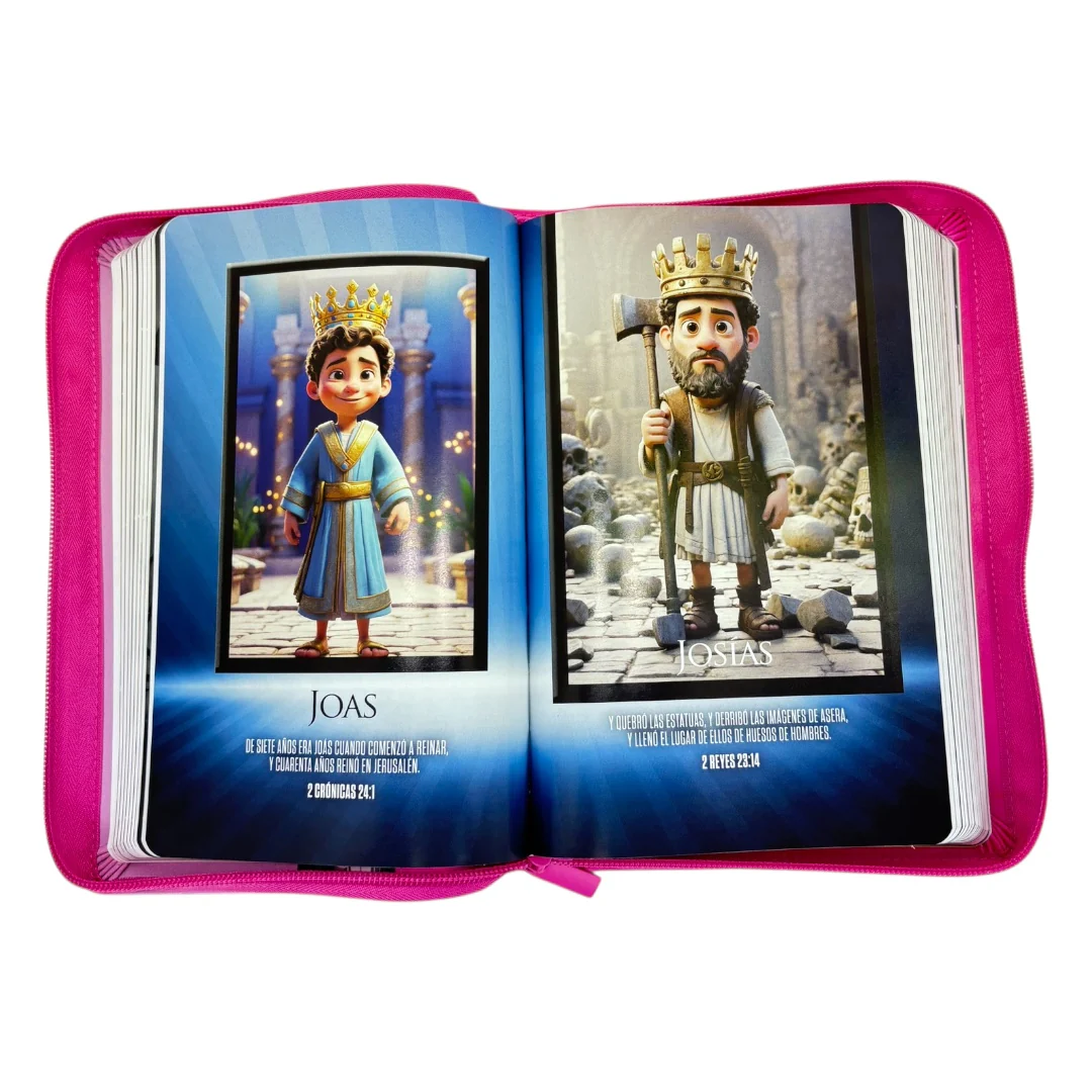 BIBLIA REINA VALERA 1960 HÉROES LETRA GRANDE IMITACION PIEL C/CIERRE