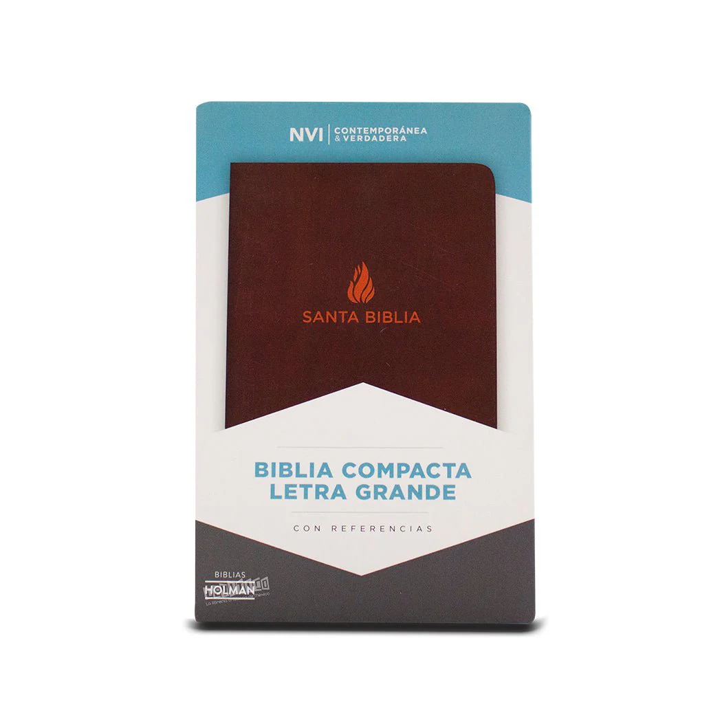 Biblia NVI Compacta Letra Grande, Piel fabricada
