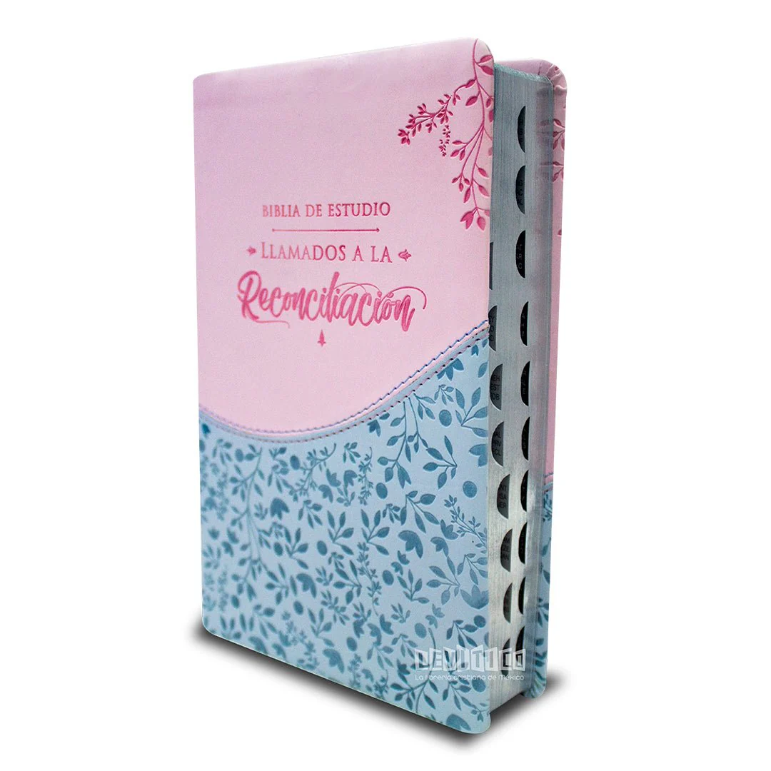 Biblia de estudio Llamados a la Reconciliación RV1960, Rosa floral c/índice