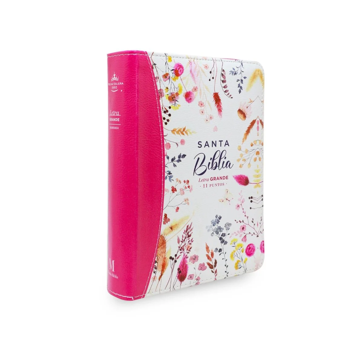 BIBLIA REINA VALERA 1960 LETRA GRANDE COMPACTA CIERRE  CANTO PINTADO