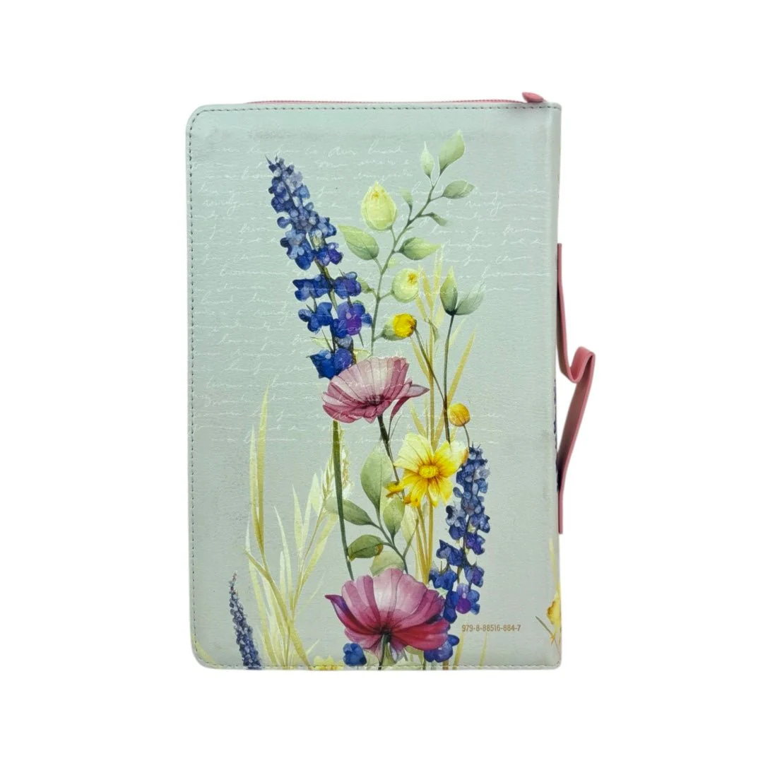 BIBLIA REINA VALERA 1960 LETRA GRANDE MANUAL PRETTY CANTO FLORAL INIDICE