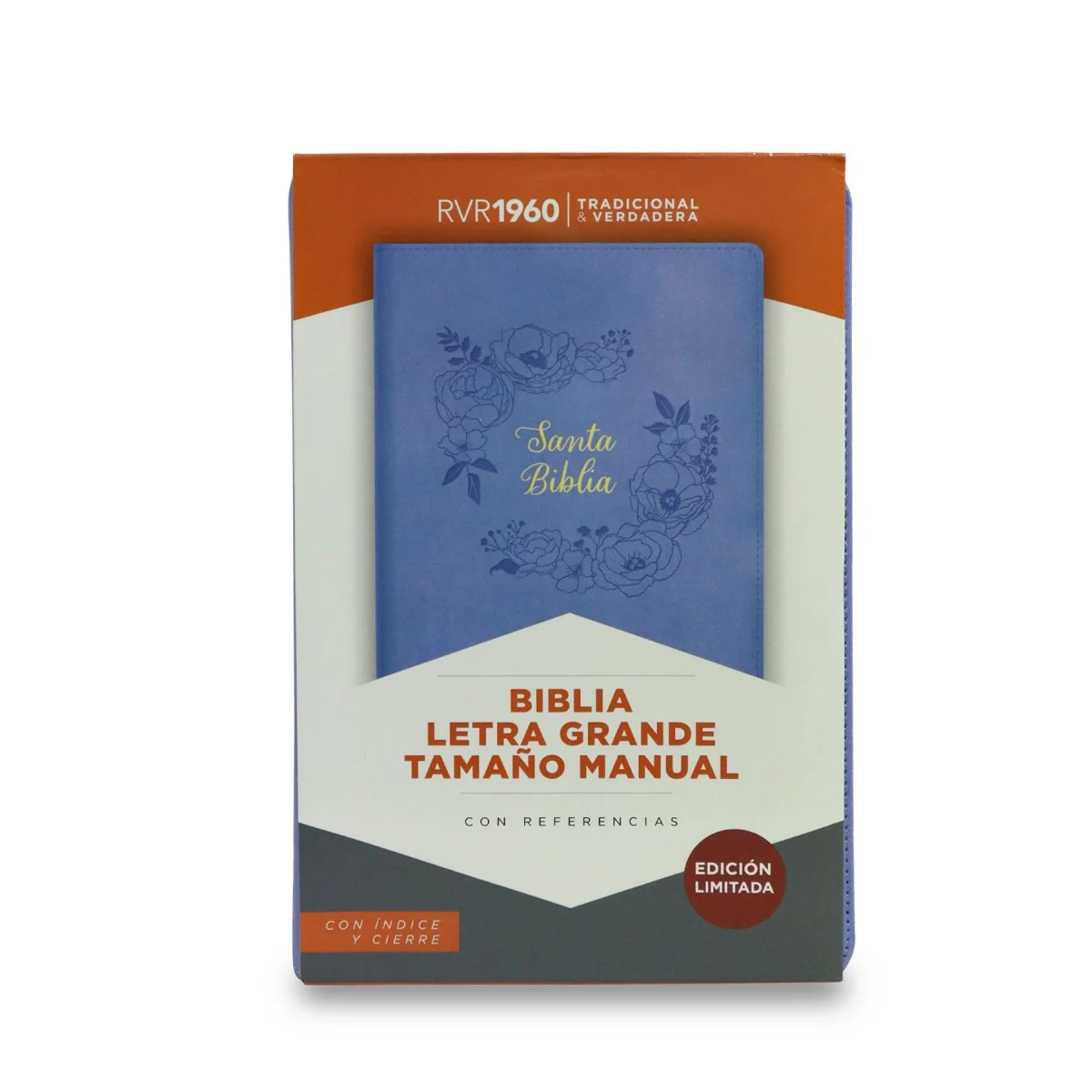 BIBLIA REINA VALERA 1960 TAMAÑO MANUAL LETRA GRANDE EDICIÓN LIMITADA (2TONOS)