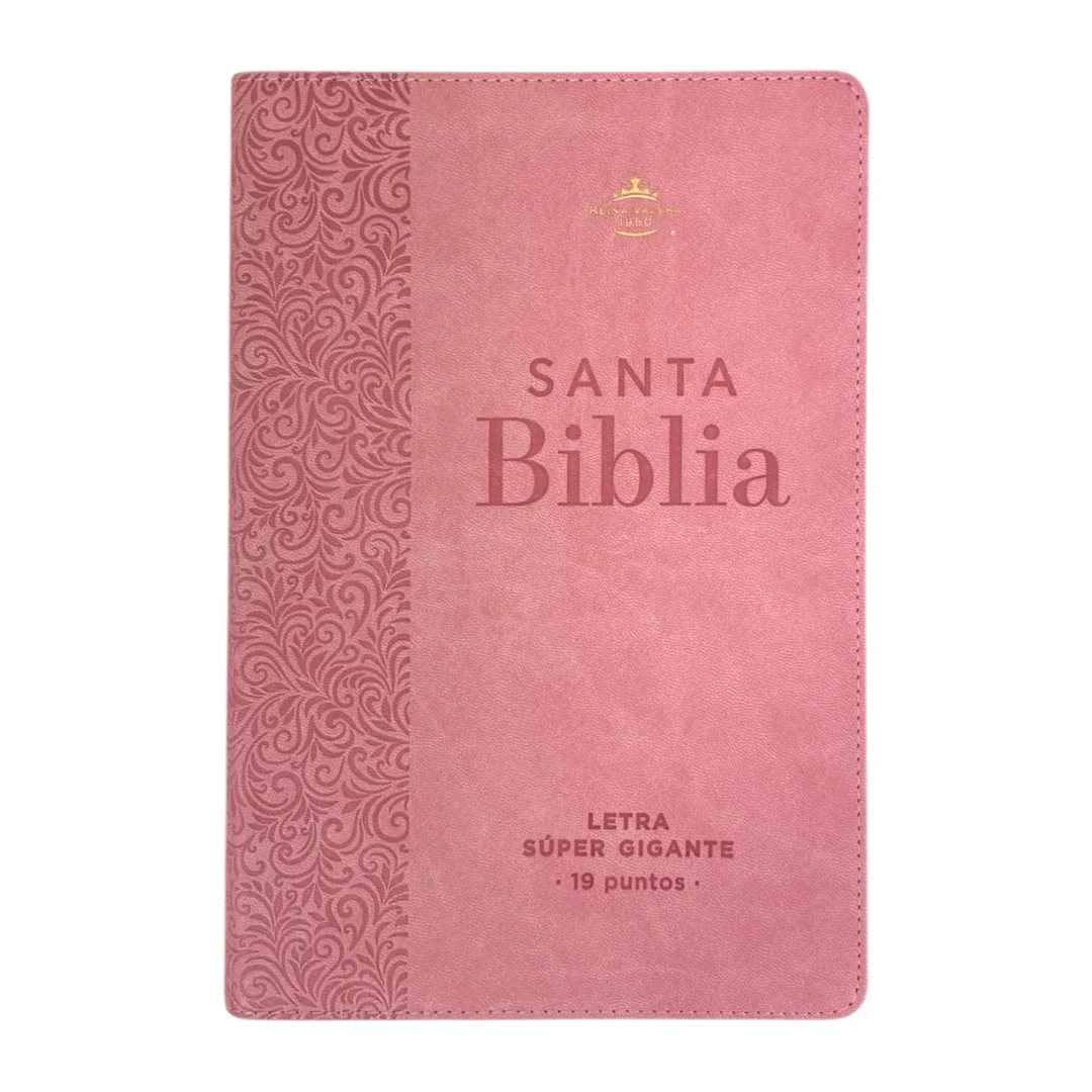 BIBLIA REINA VALERA 1960 LETRA SUPER GIGANTE FLORAL C/INDICE