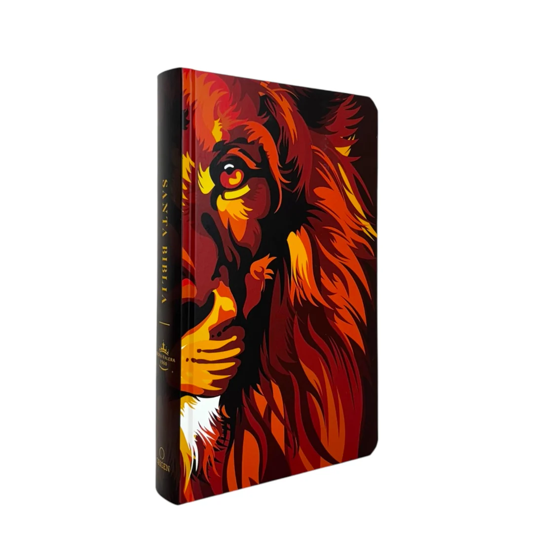 BIBLIA REINA VALERA 1960 LETRA GRANDE TAPA DURA LEÓN DE JUDA MARRÓN