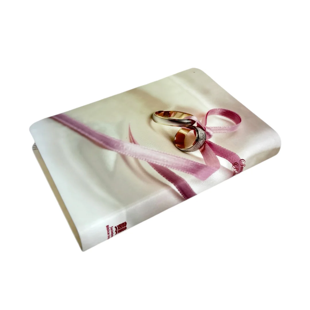 BIBLIA REINA VALERA 1960 LETRA GRANDE BODA VINIL ANILLOS