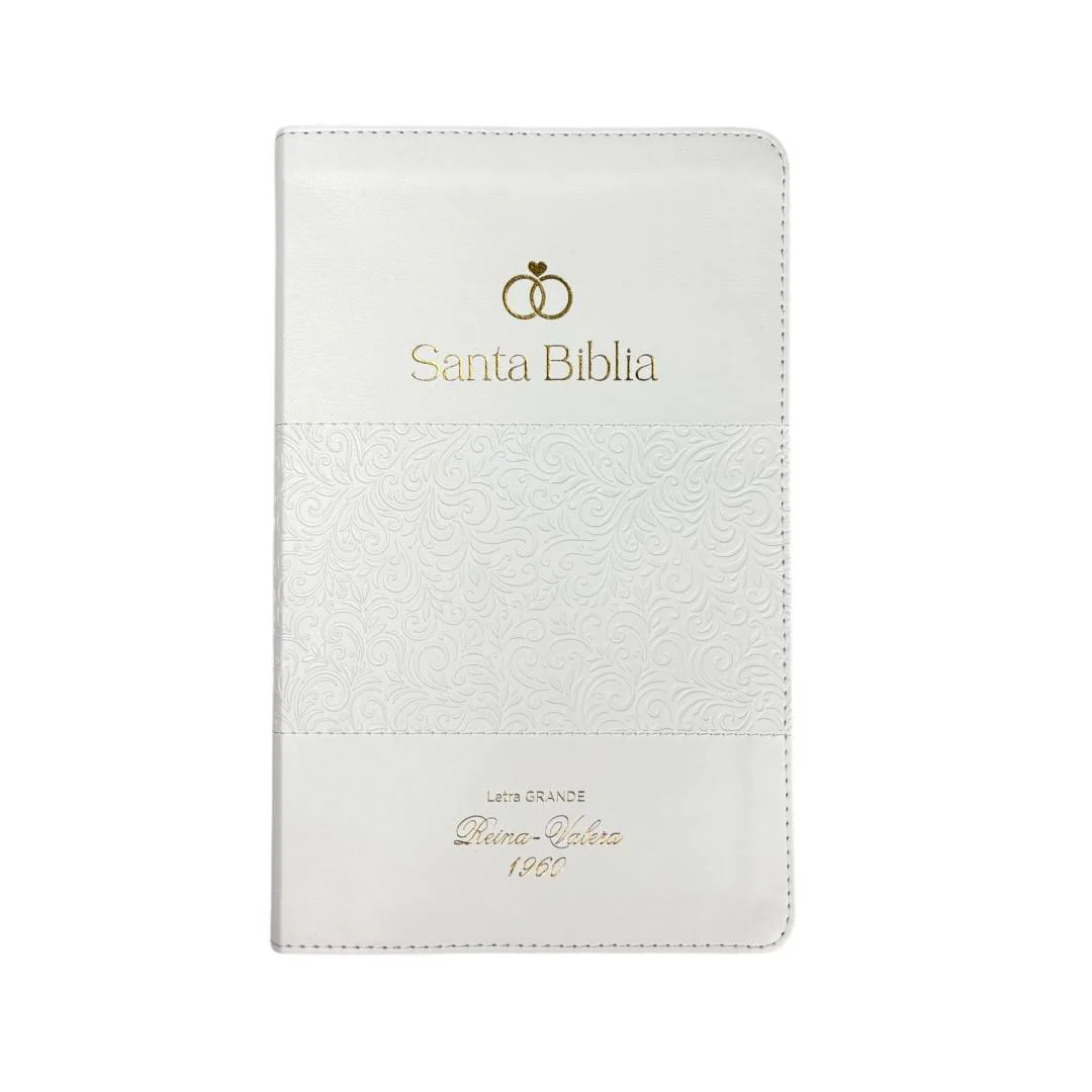 BIBLIA REINA VALERA 1960 BODA CANTO PLATA C/INDICE